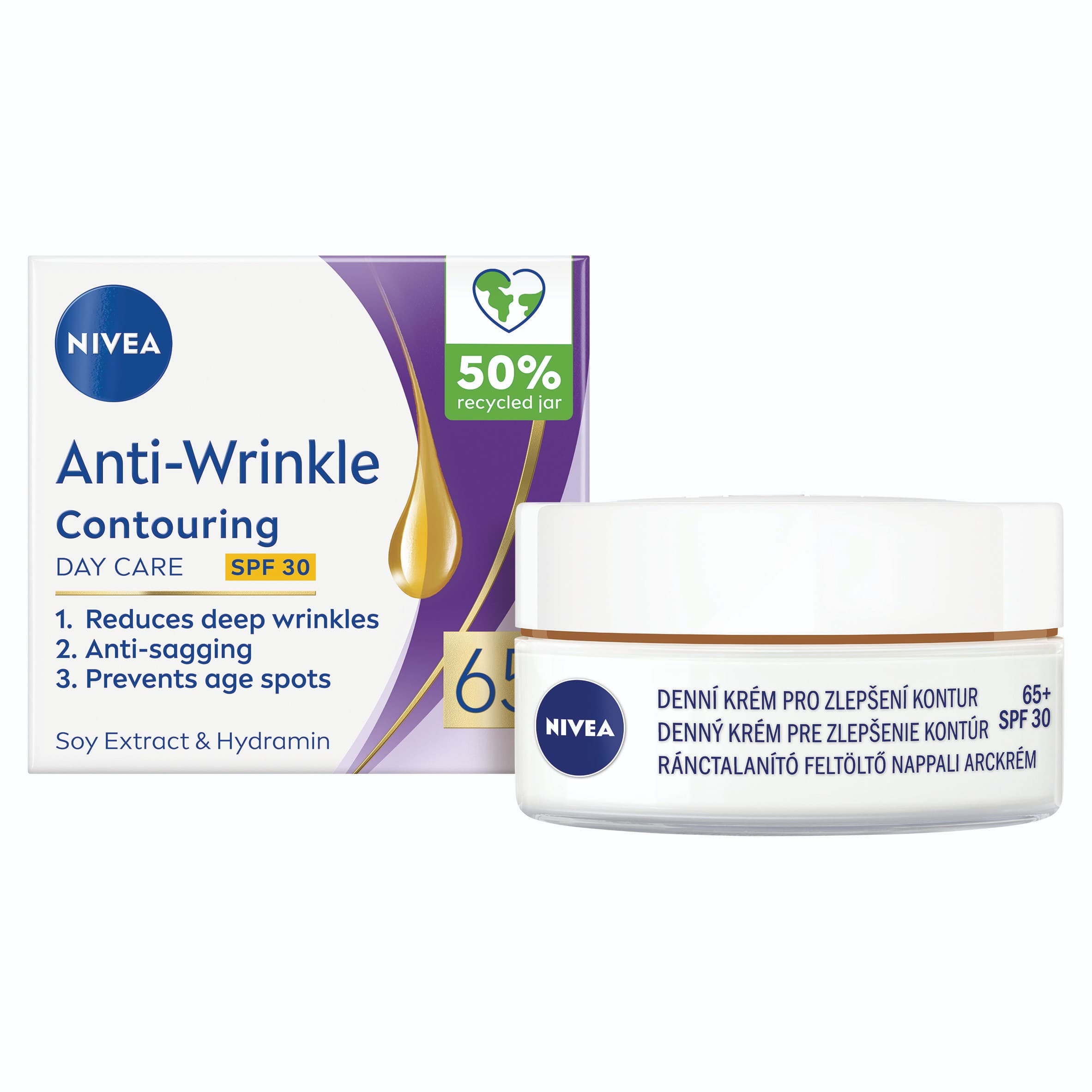 Nivea Obnovující denní krém proti vráskám 55+ 50 ml