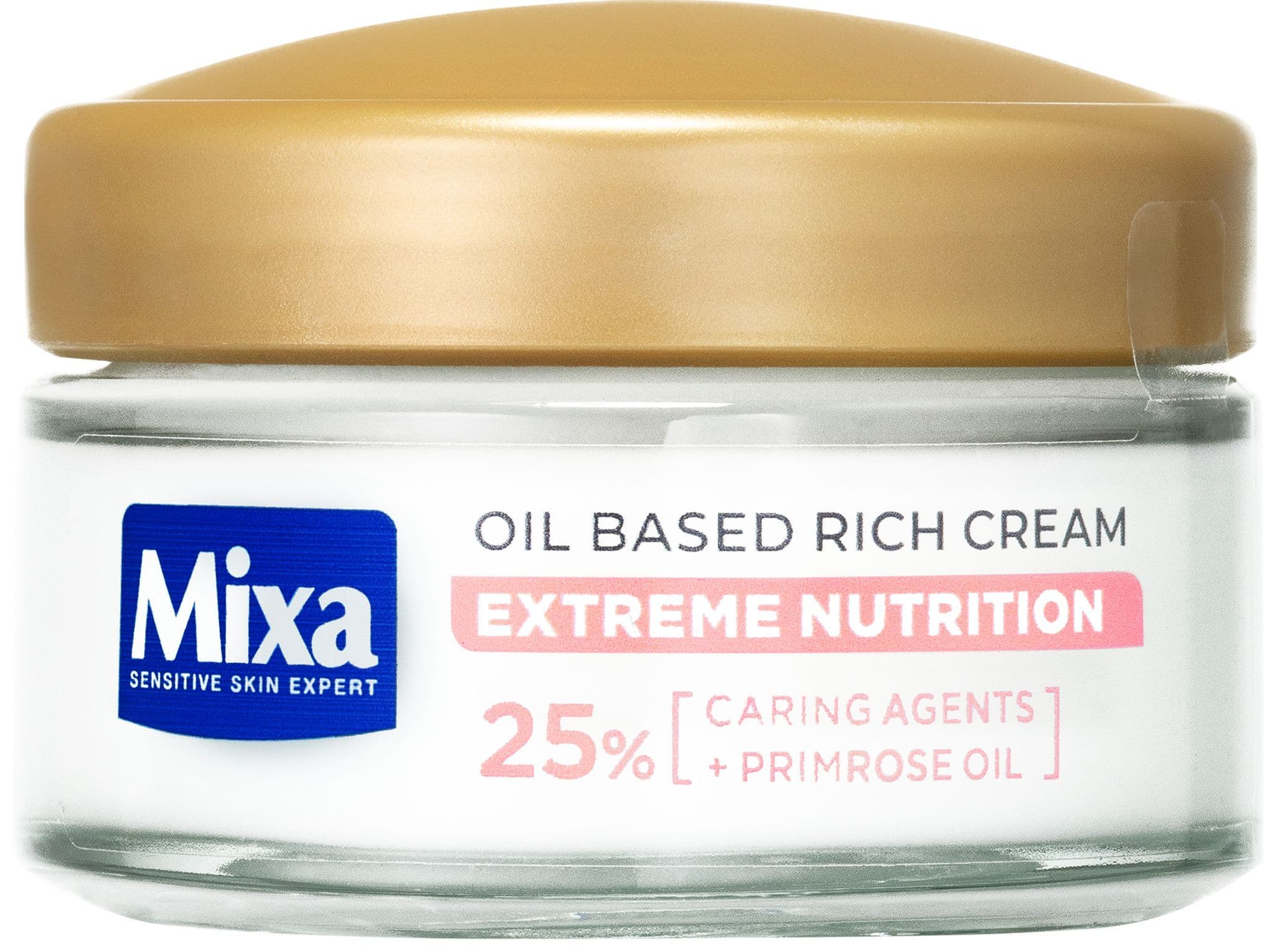 Mixa Sensitive Skin Expert bohatý vyživující krém s pupalkovým olejem 50 ml