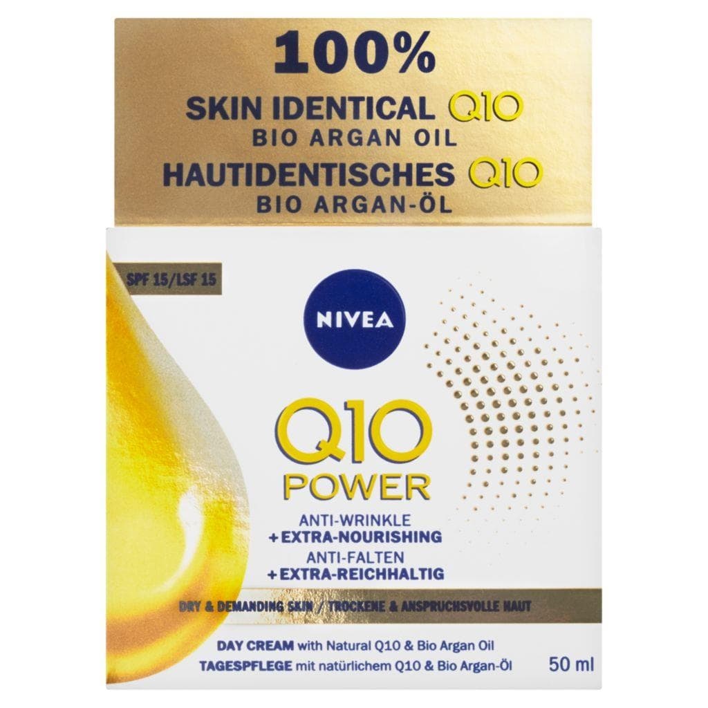 Nivea Q10 Power Výživný denní krém proti vráskám OF 15 50 ml