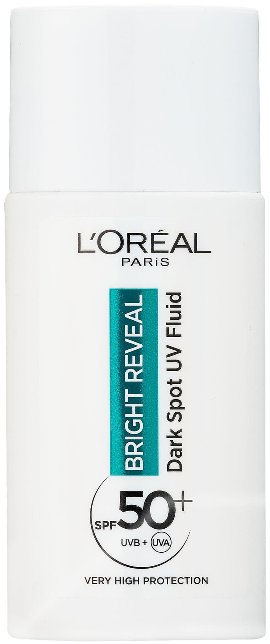 L'Oréal Paris Bright Reveal Denní Anti-UV fluid SPF 50+ proti tmavým skvrnám 50 ml