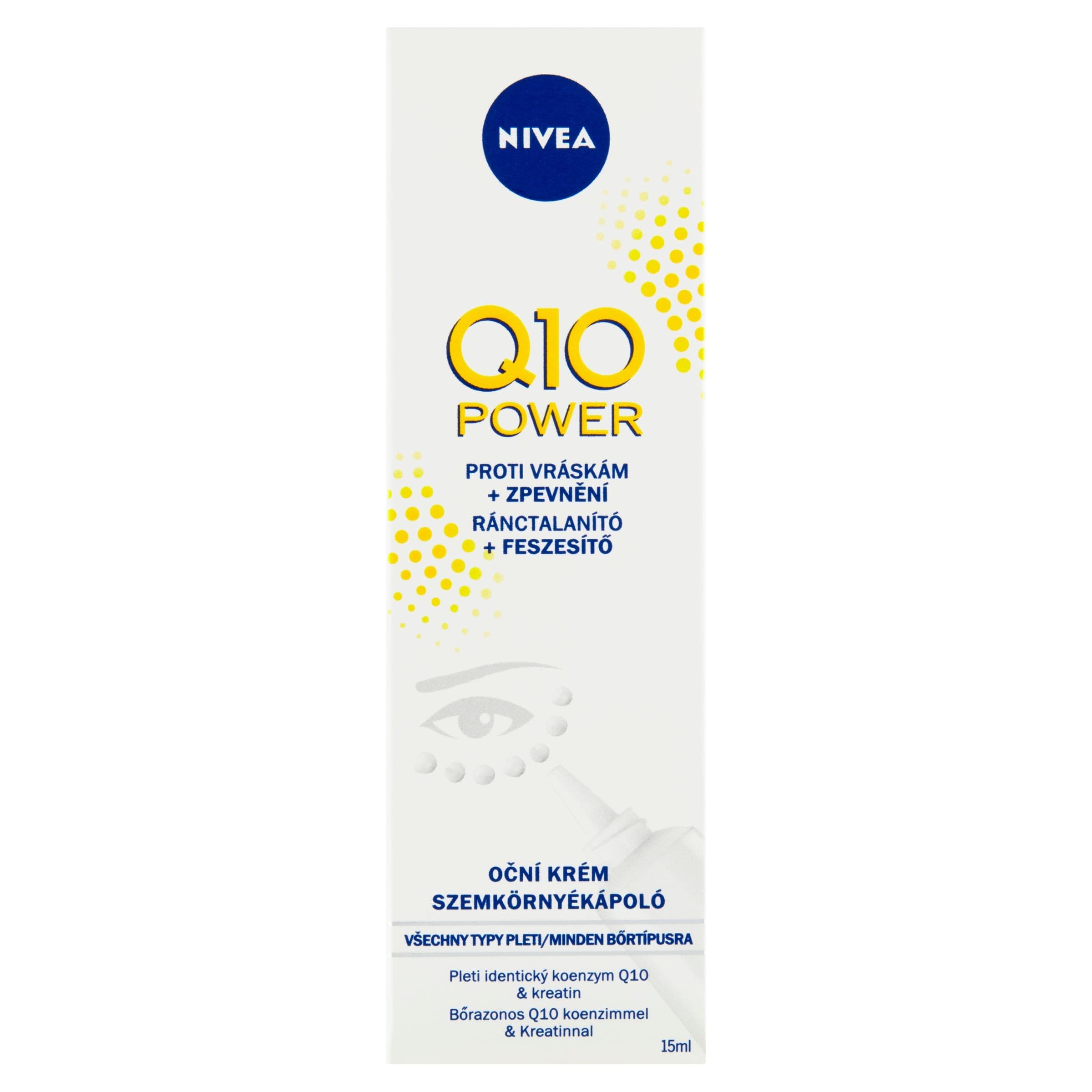 Nivea Q10 Plus oční krém proti vráskám 15 ml