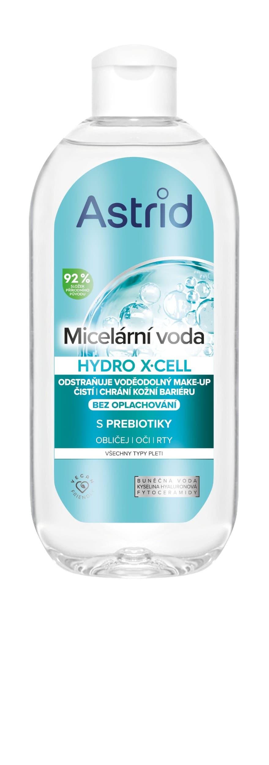 Astrid Hydro X-Cell Micelární voda na tvář, oči a rty pro všechny typy pleti 400ml