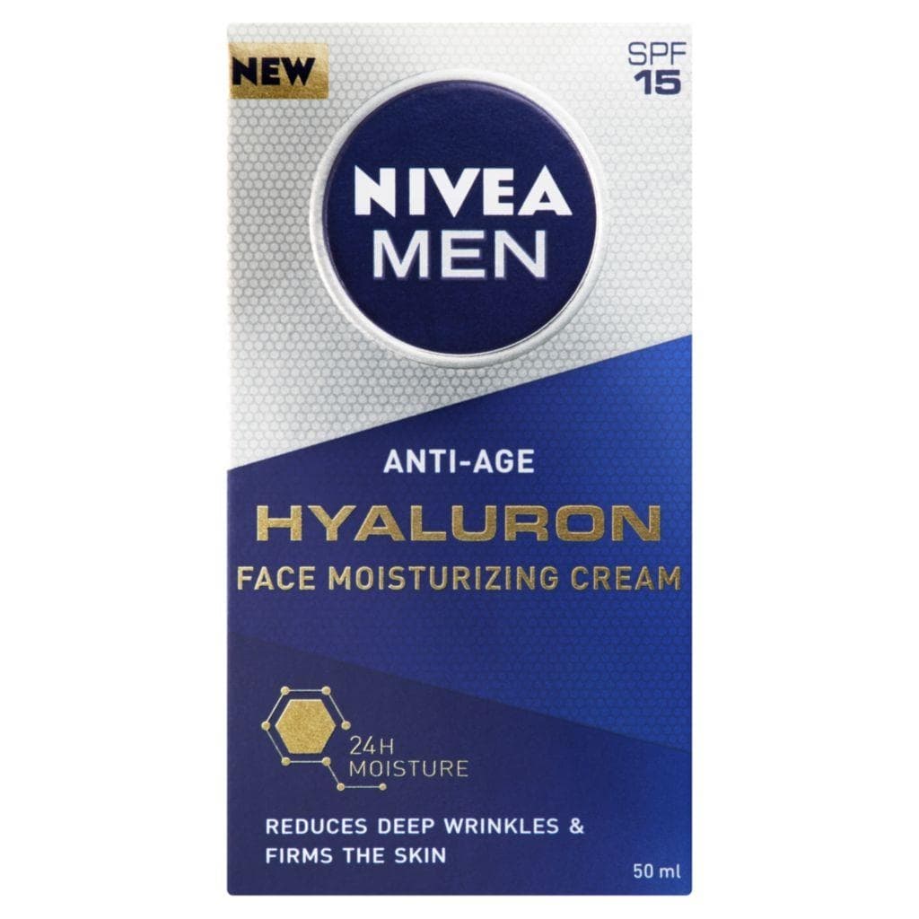 Nivea Men Hydratačný krém proti vráskam Hyaluron 50 ml
