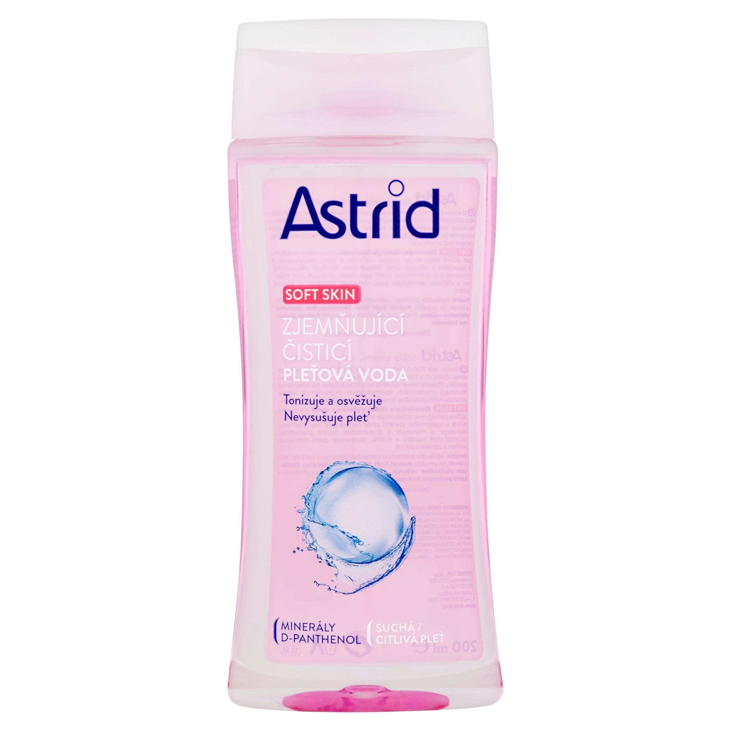 Astrid Soft Skin zjemňující čisticí pleťová voda 200 ml