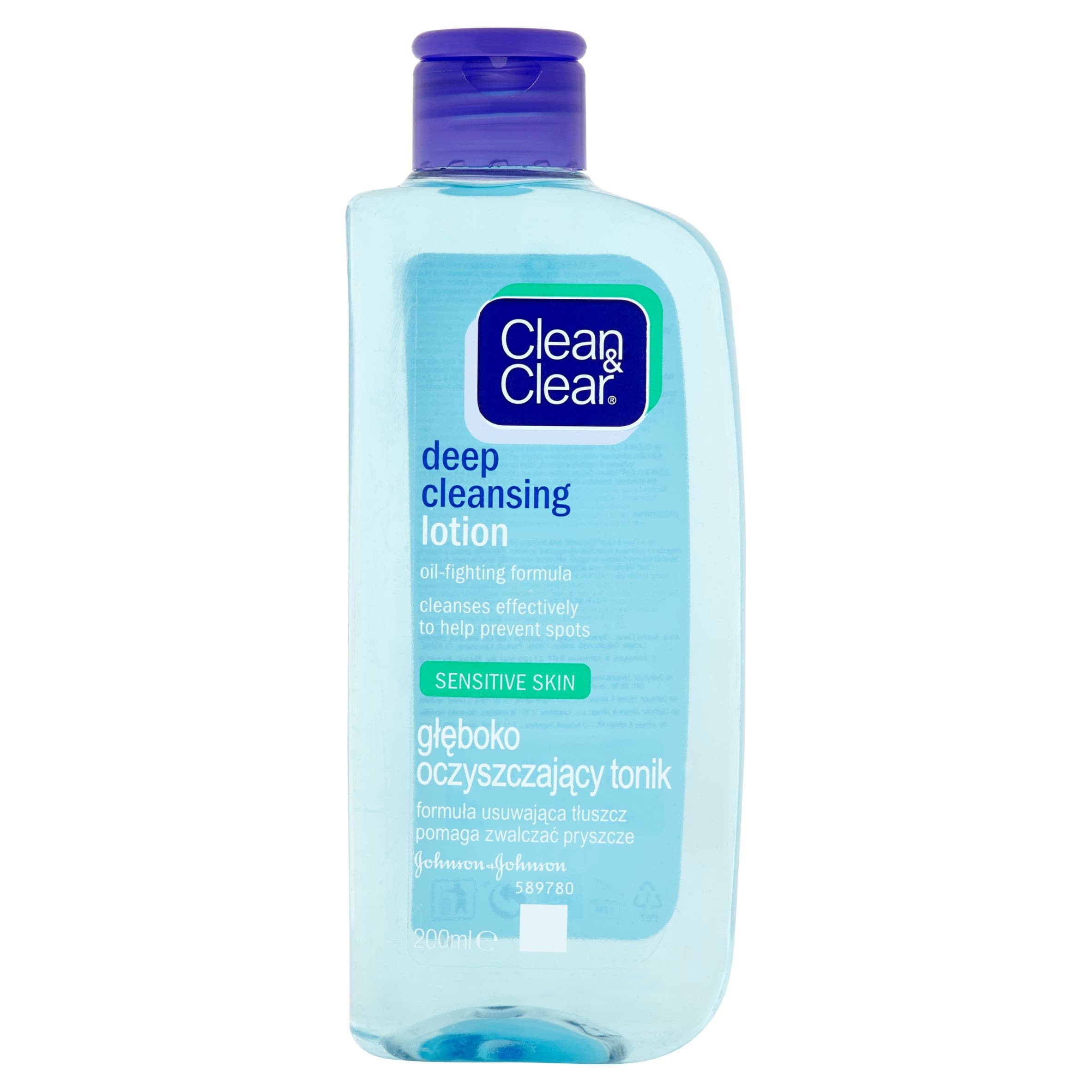 Clean & Clear Hloubkově čisticí pleťová voda pro citlivou pleť 200 ml
