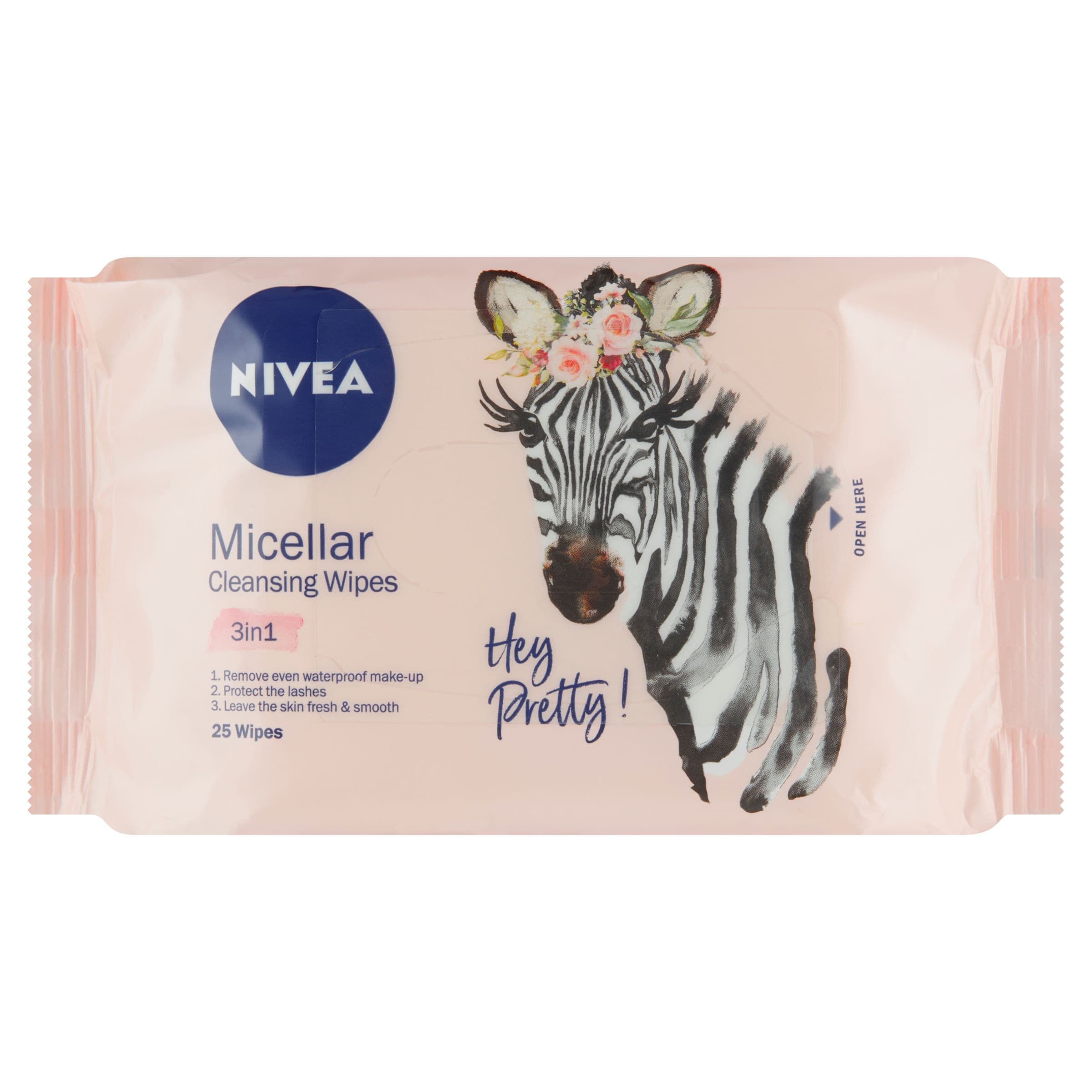 Nivea Micelární čisticí pleťové ubrousky 3 v 1 25 ks