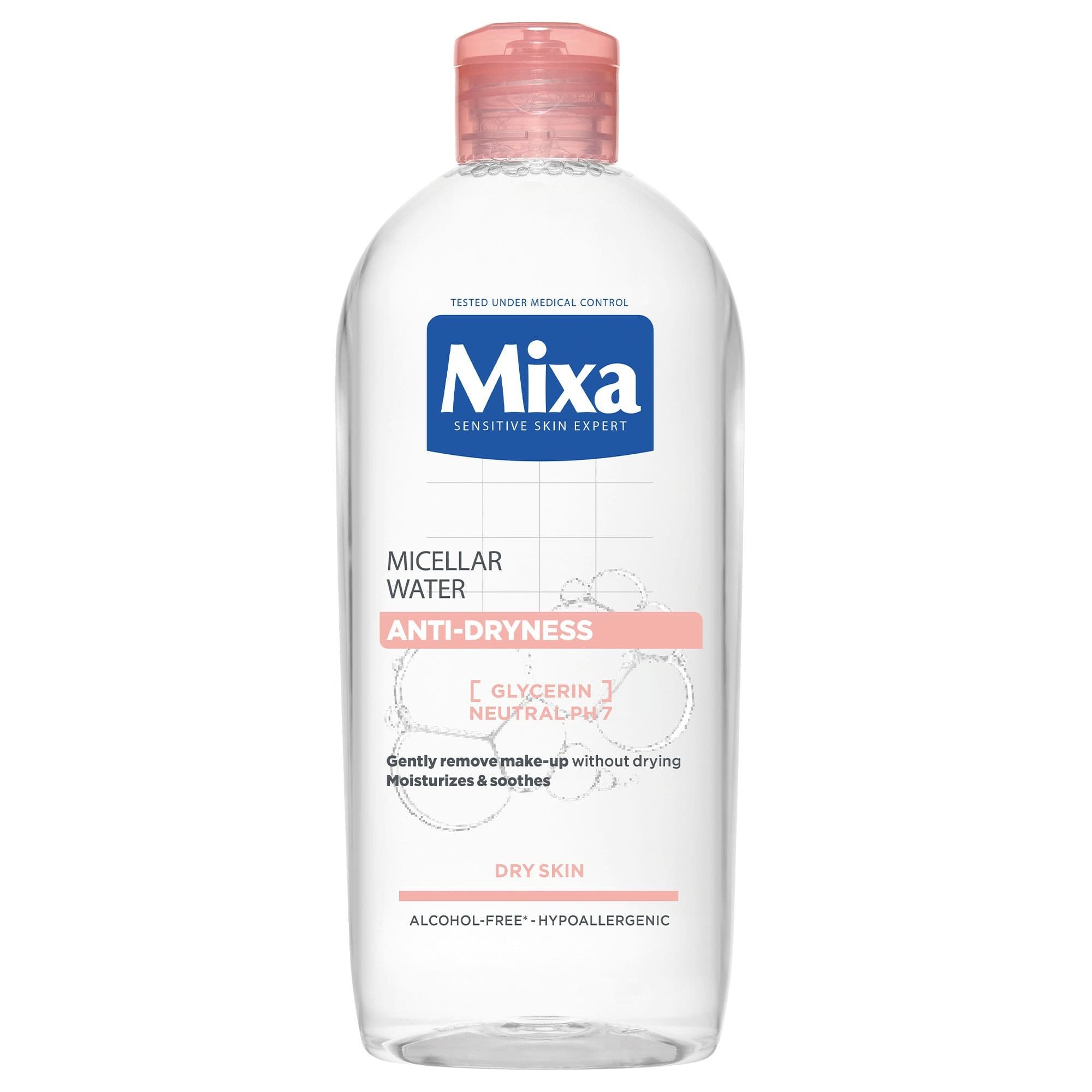 Mixa Sensitive Skin Expert micelární voda proti vysušování 400 ml