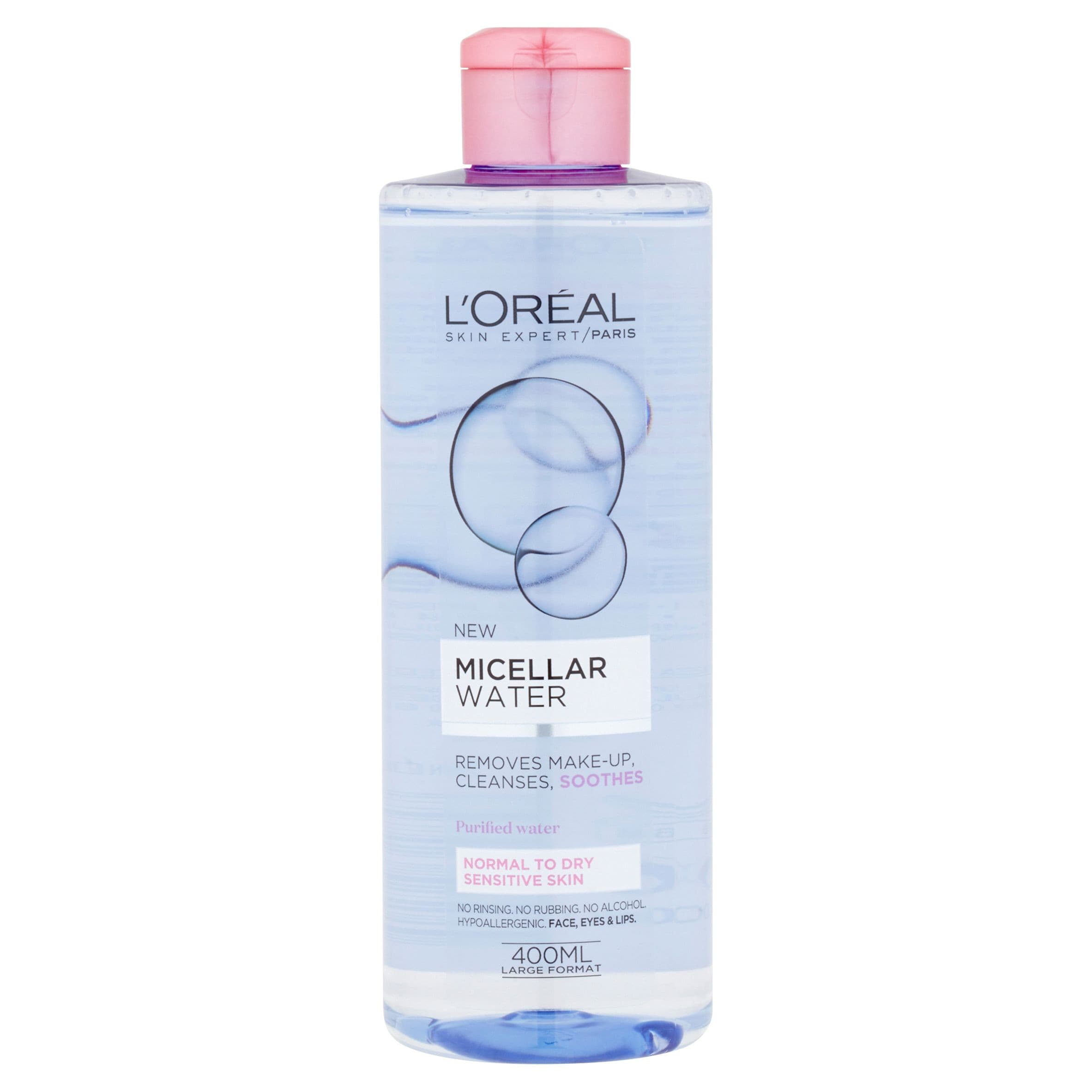 L'Oréal Paris Skin Expert micelární voda normální až suchá citlivá pleť 400 ml