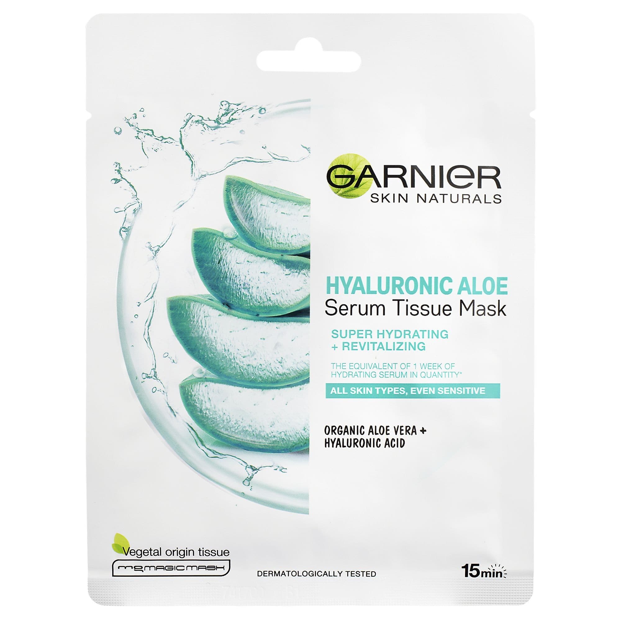Garnier Skin Naturals Hyaluronic Aloe hydratační plátýnková maska 28g