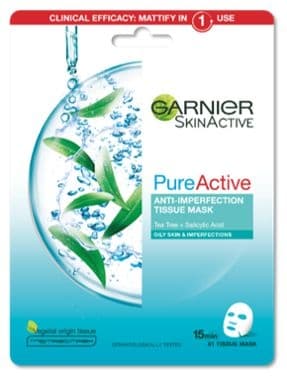 Garnier Pure Active Hydratační maska Tea Tree 28g