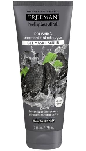 Freeman Čisticí pleťová maska dřevěné uhlí & černý cukr 175 ml
