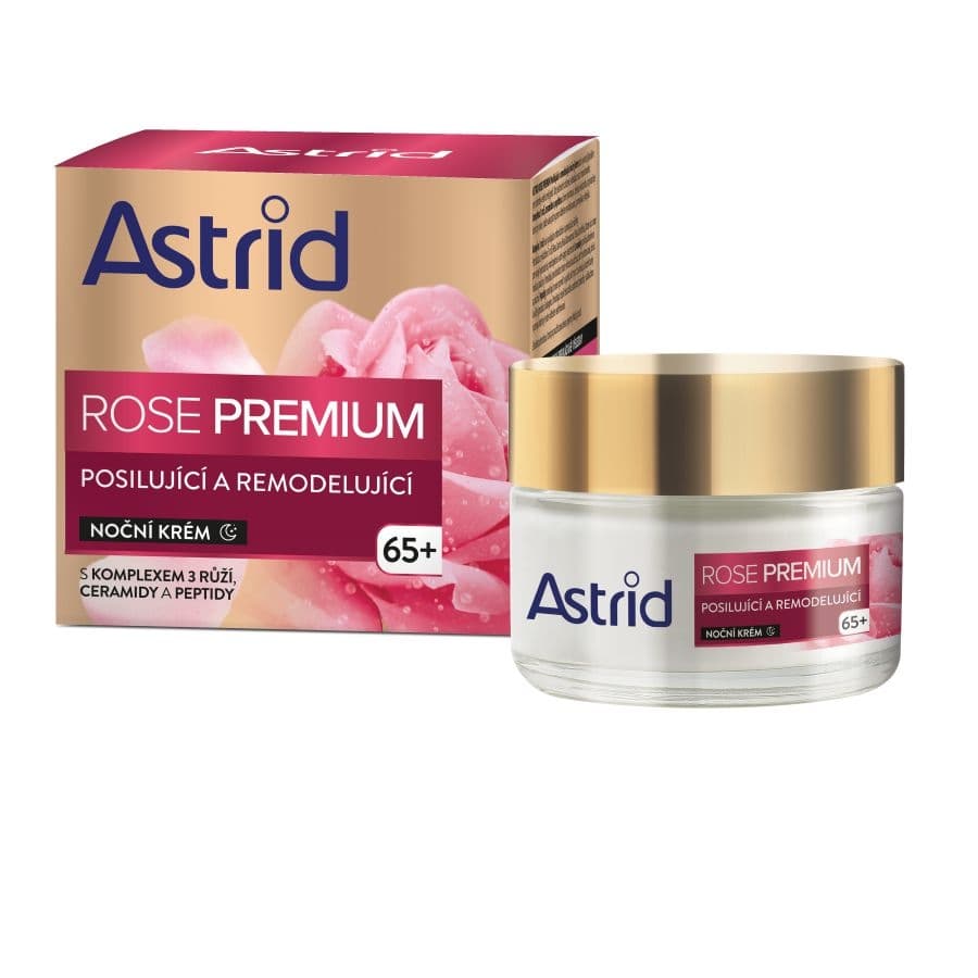 Astrid Rose Premium 65+ Posilující a remodelující noční krém 50ml