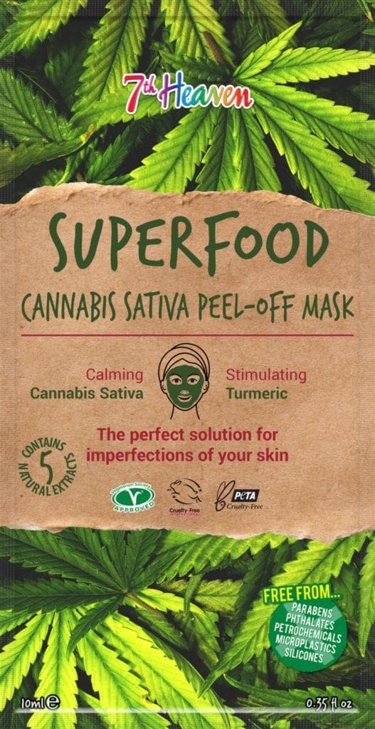 7th Heaven Superfood slupovací maska Cannabis 10ml