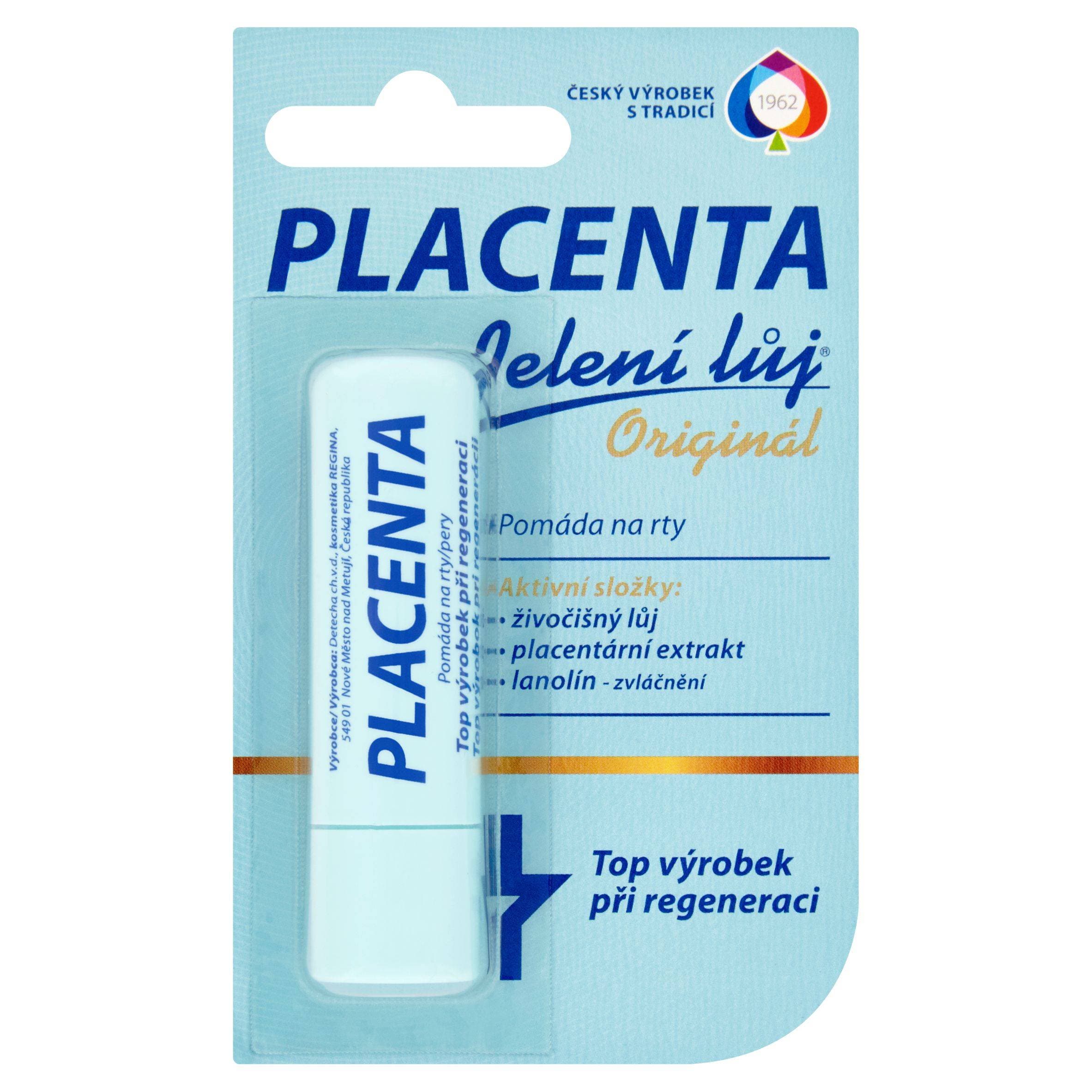 Jelení Lůj originál pomáda na rty placenta 4,5 g