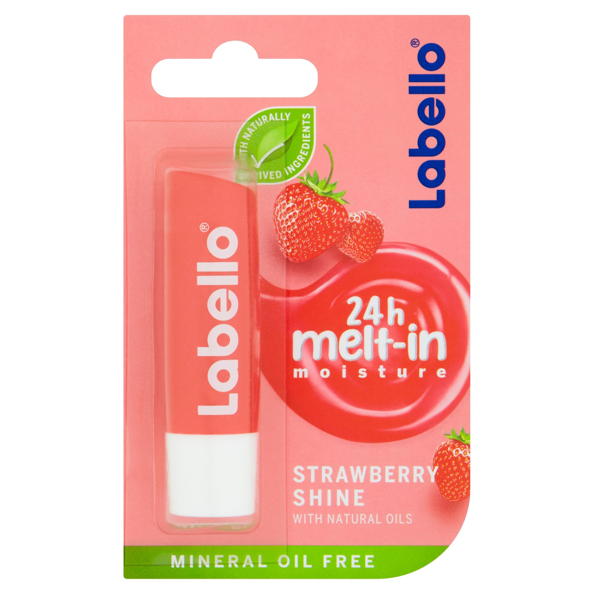 Labello Strawberry Shine Tónovací balzám na rty 4,8 g