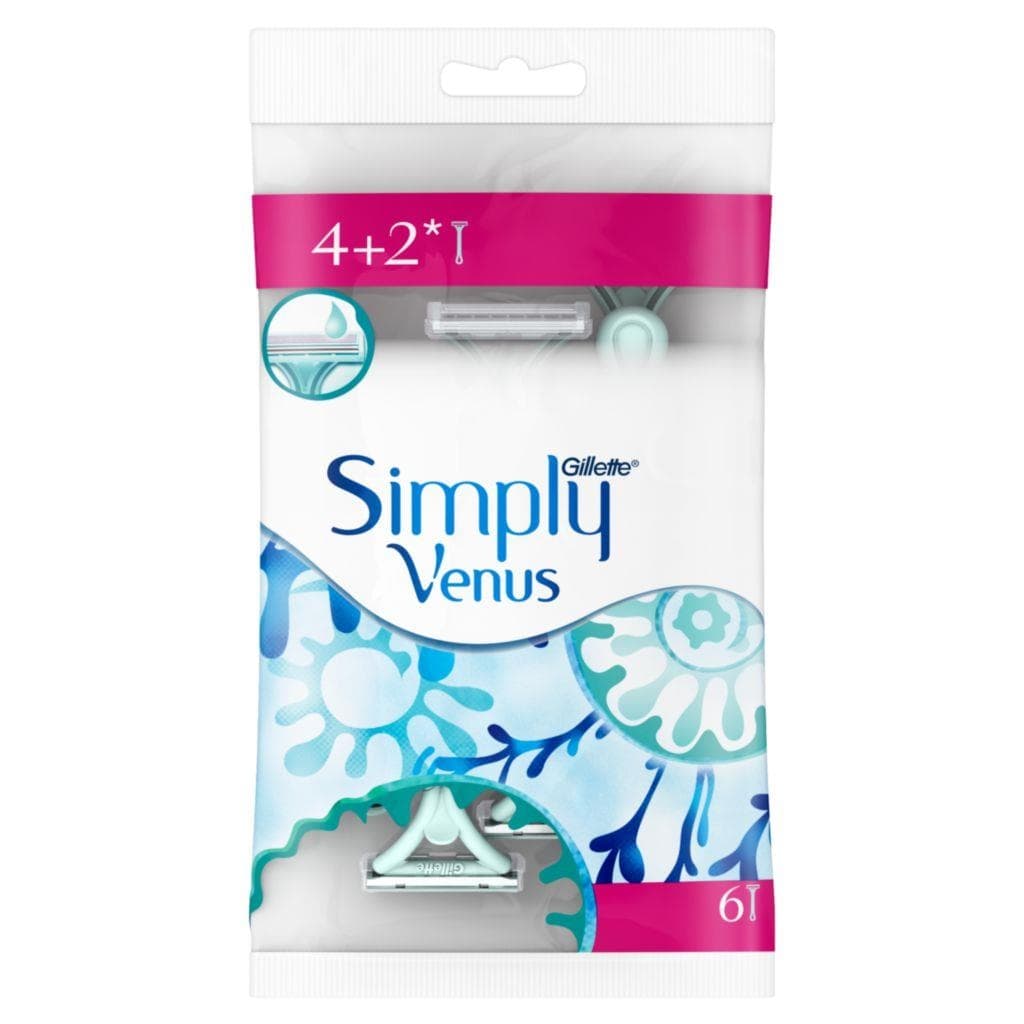 Gillette Simply Venus 2 Dámská pohotová holítka 4+2 ks