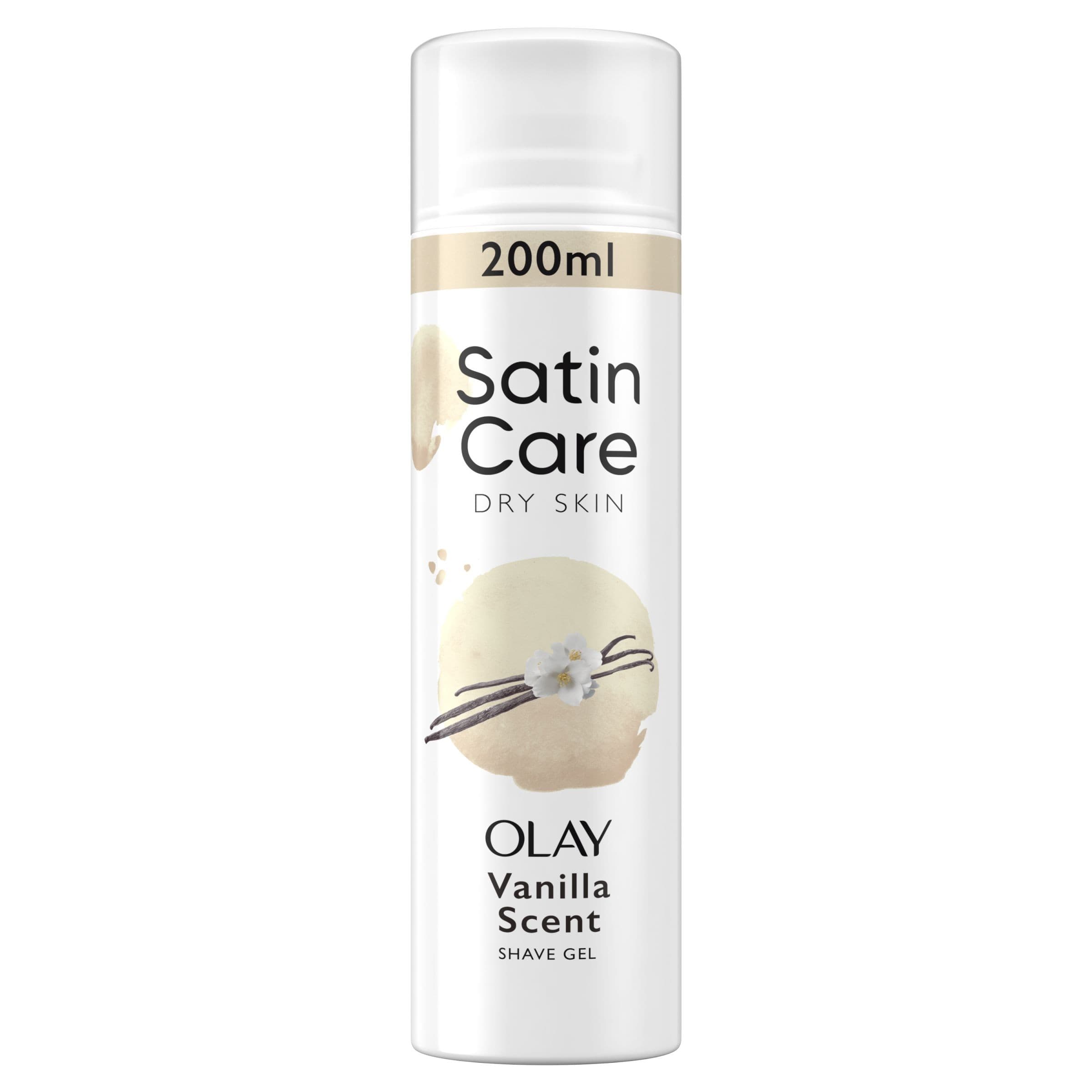Gillette Satin Care Dámský gel na holení Vanilla Scent with Olay 200 ml