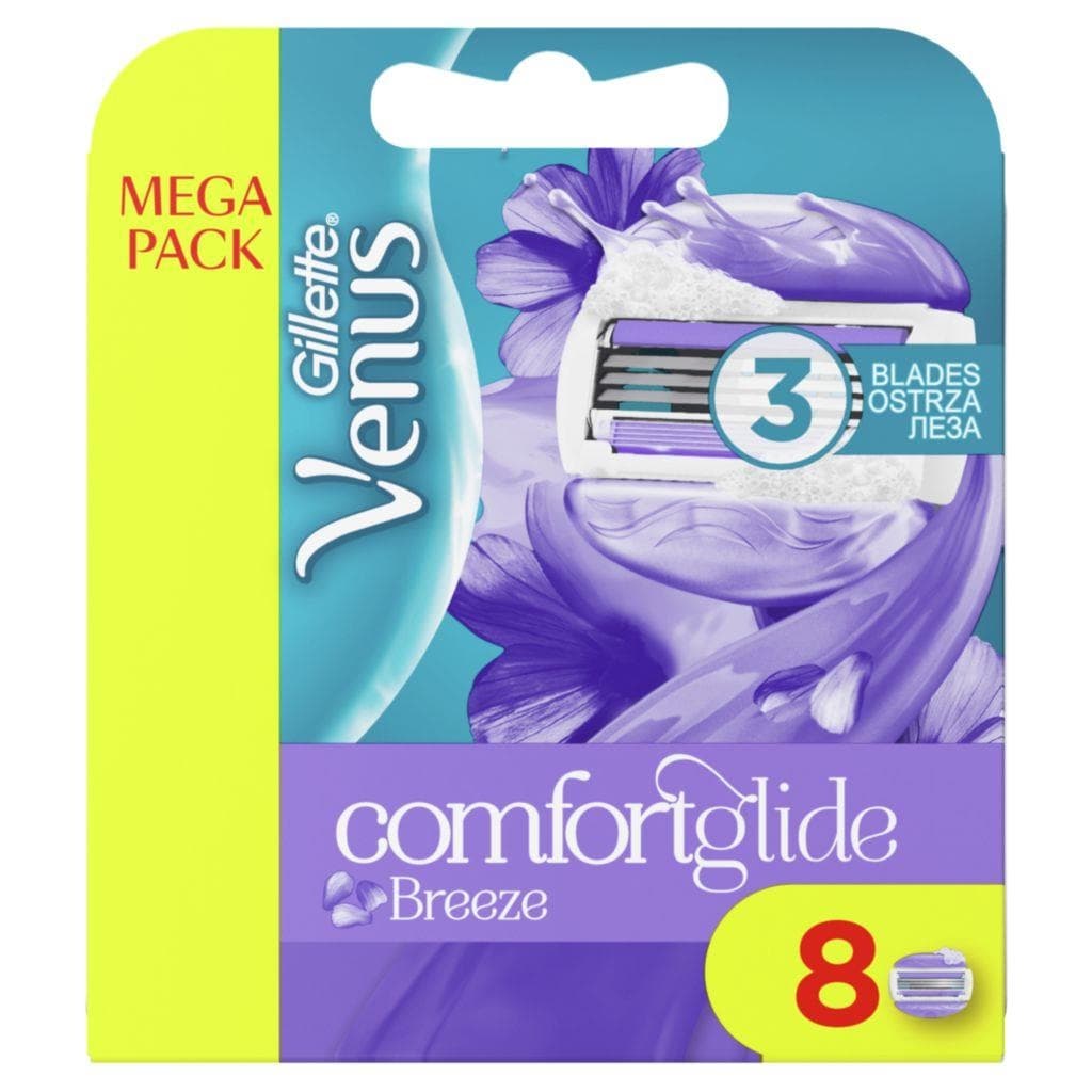 Gillette Venus ComfortGlide Breeze Náhradní holicí hlavice 8 ks