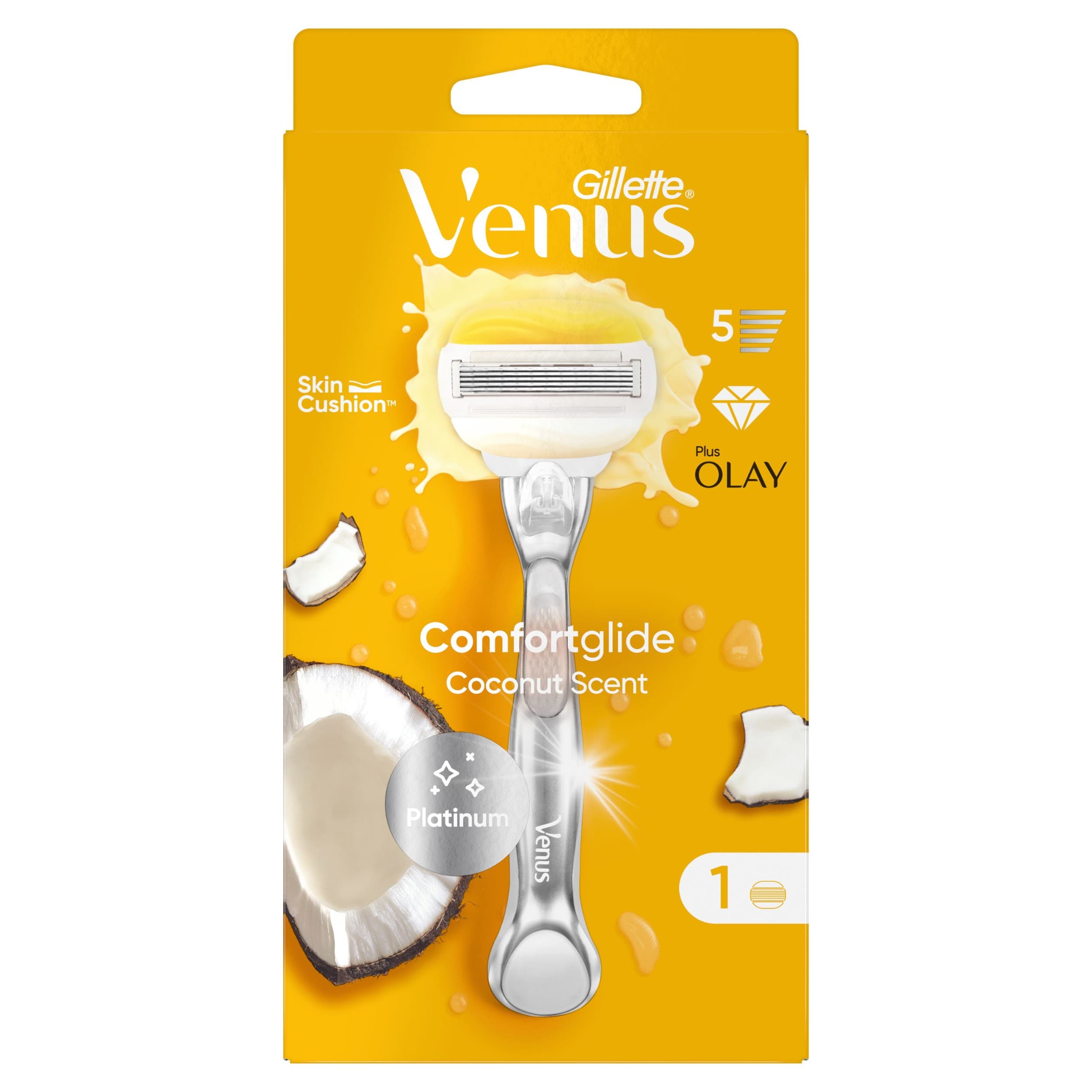 ComfortGlide dámský holicí strojek Coconut Scent + 1 hlavice 1 ks