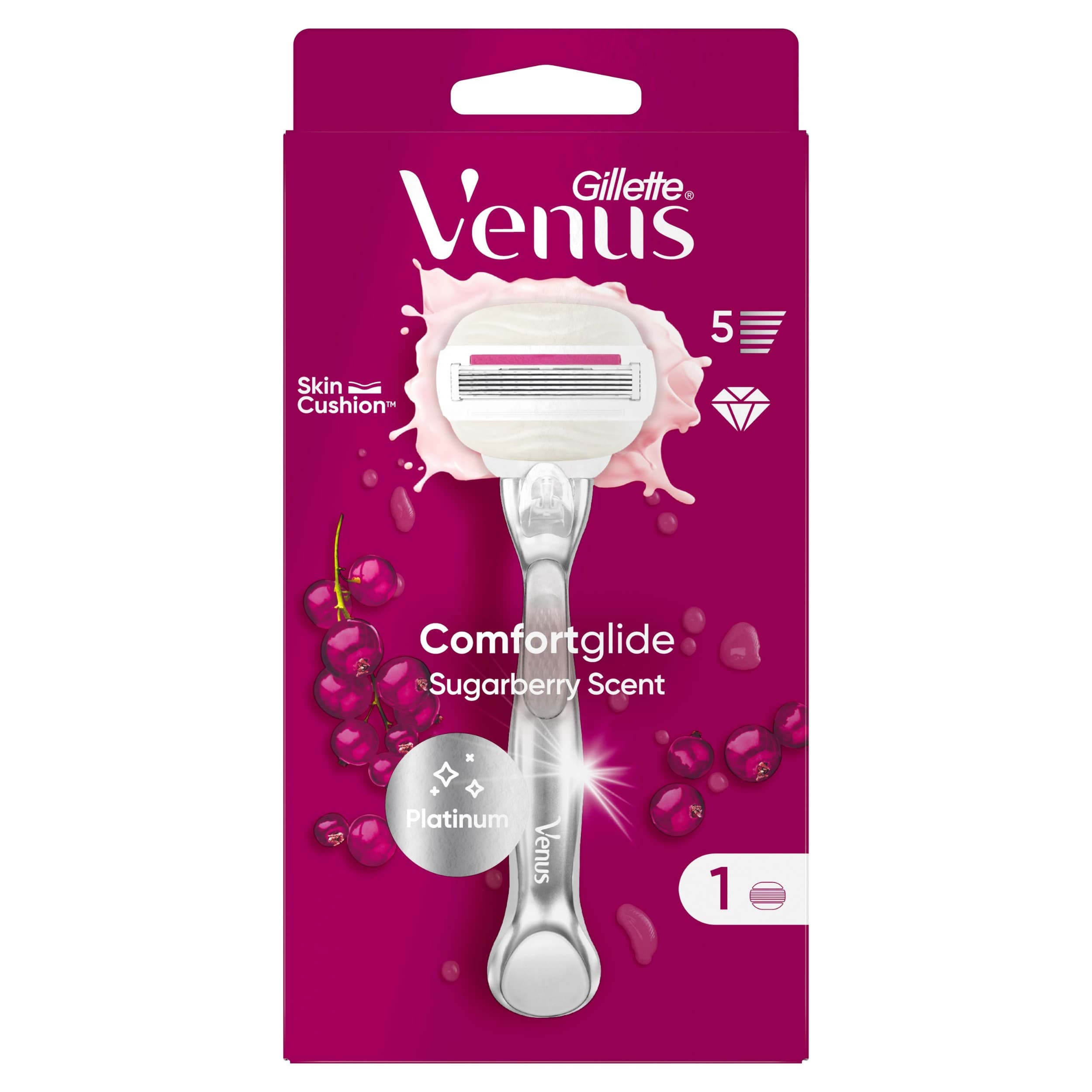ComfortGlide dámský holicí strojek Sugarberry Scent + 1 hlavice 1 ks