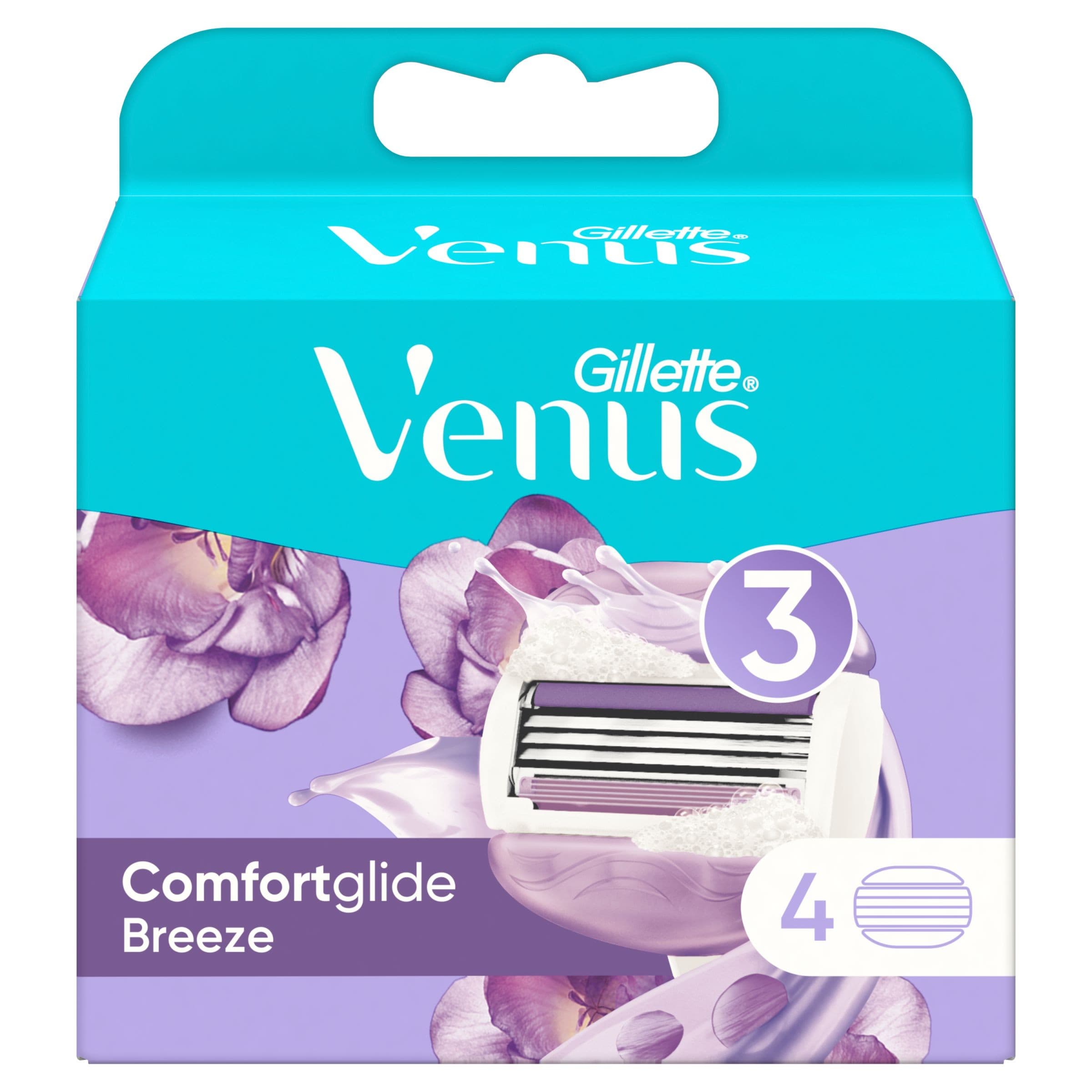 Venus ComfortGlide Breeze Holicí hlavice 4 ks