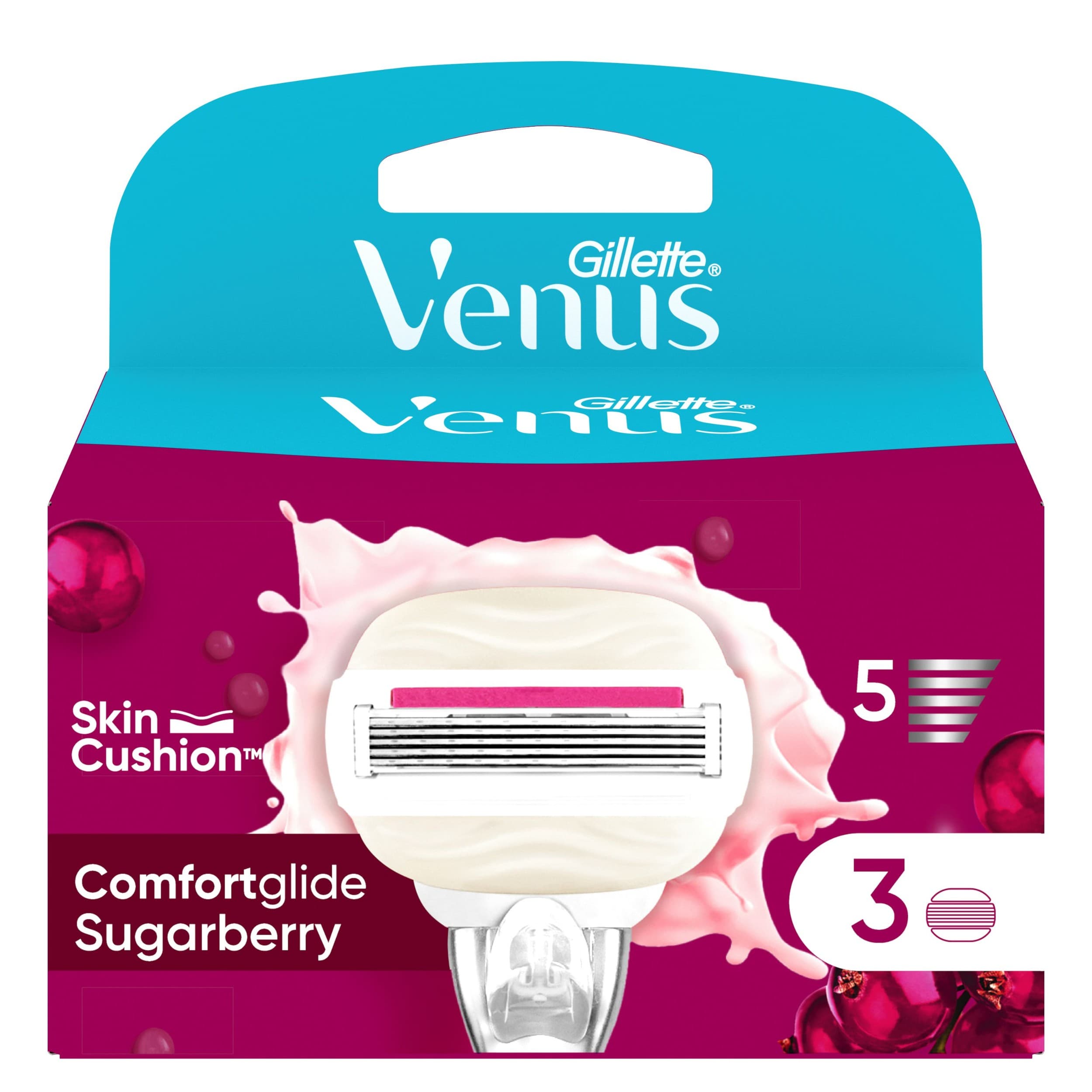 Venus Comfort Glide Holicí Hlavice 3kusů