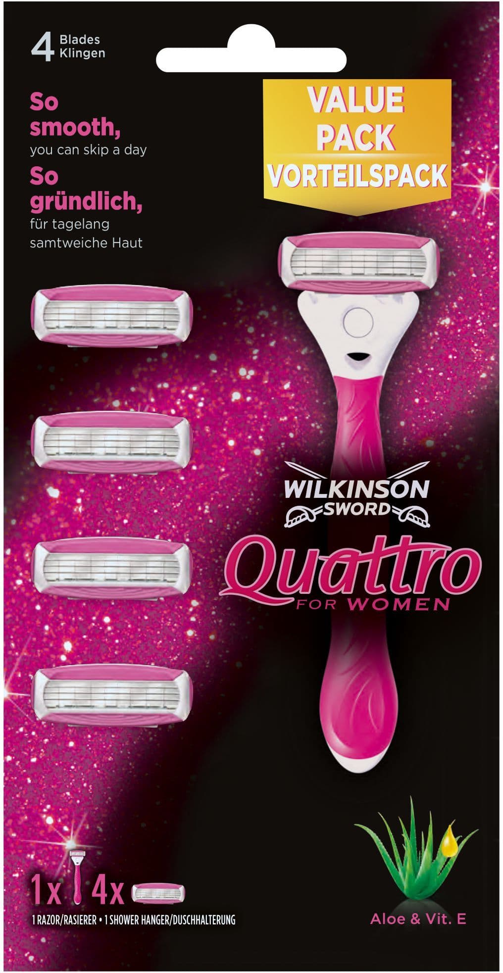 Wilkinson quatro w 4 hlavice + strojek
