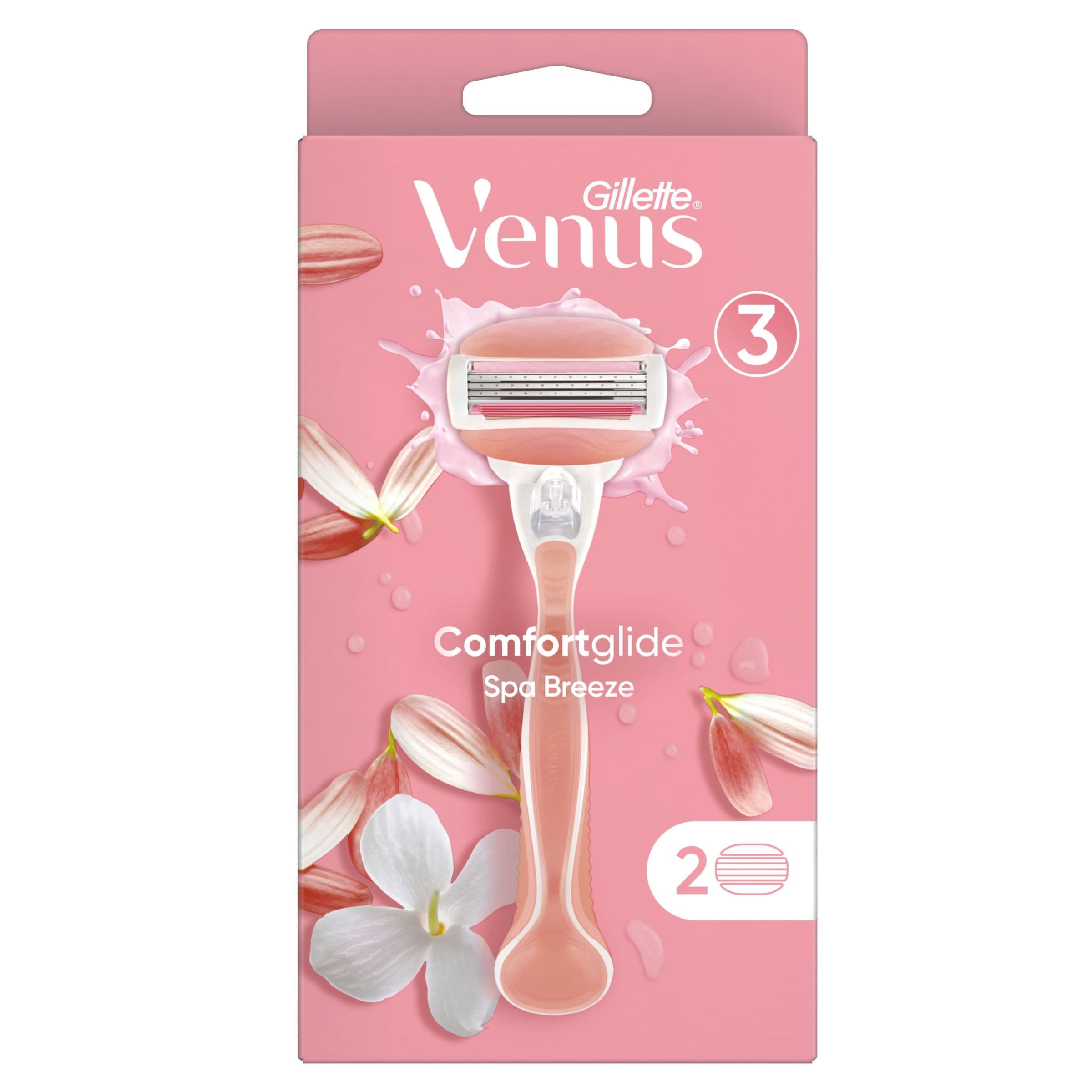 Gillette Venus ComfortGlide Spa Breeze Holicí strojek + 2 Holicí hlavice