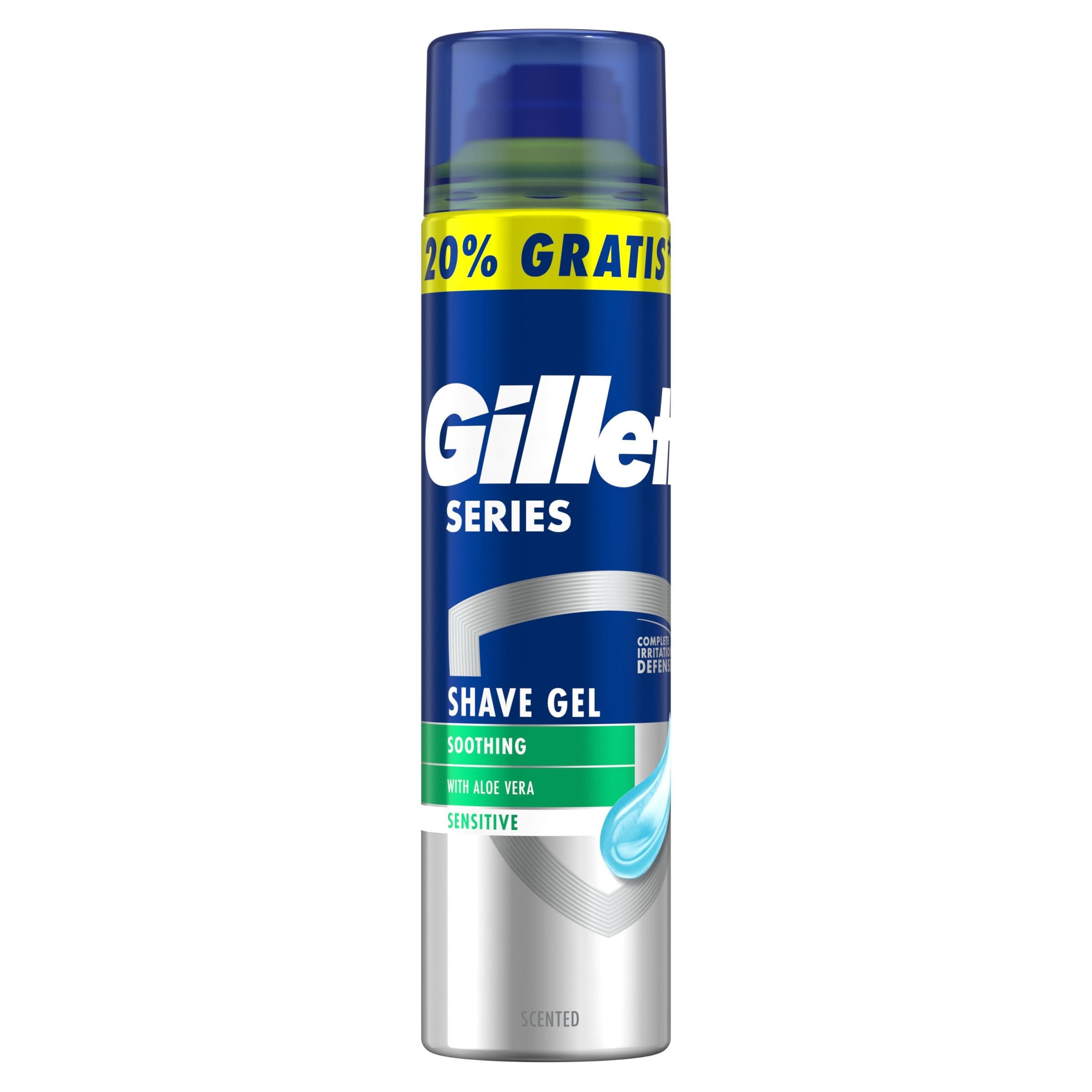 Gillette Series Zklidňující gel na holení s Aloe Vera 240 ml