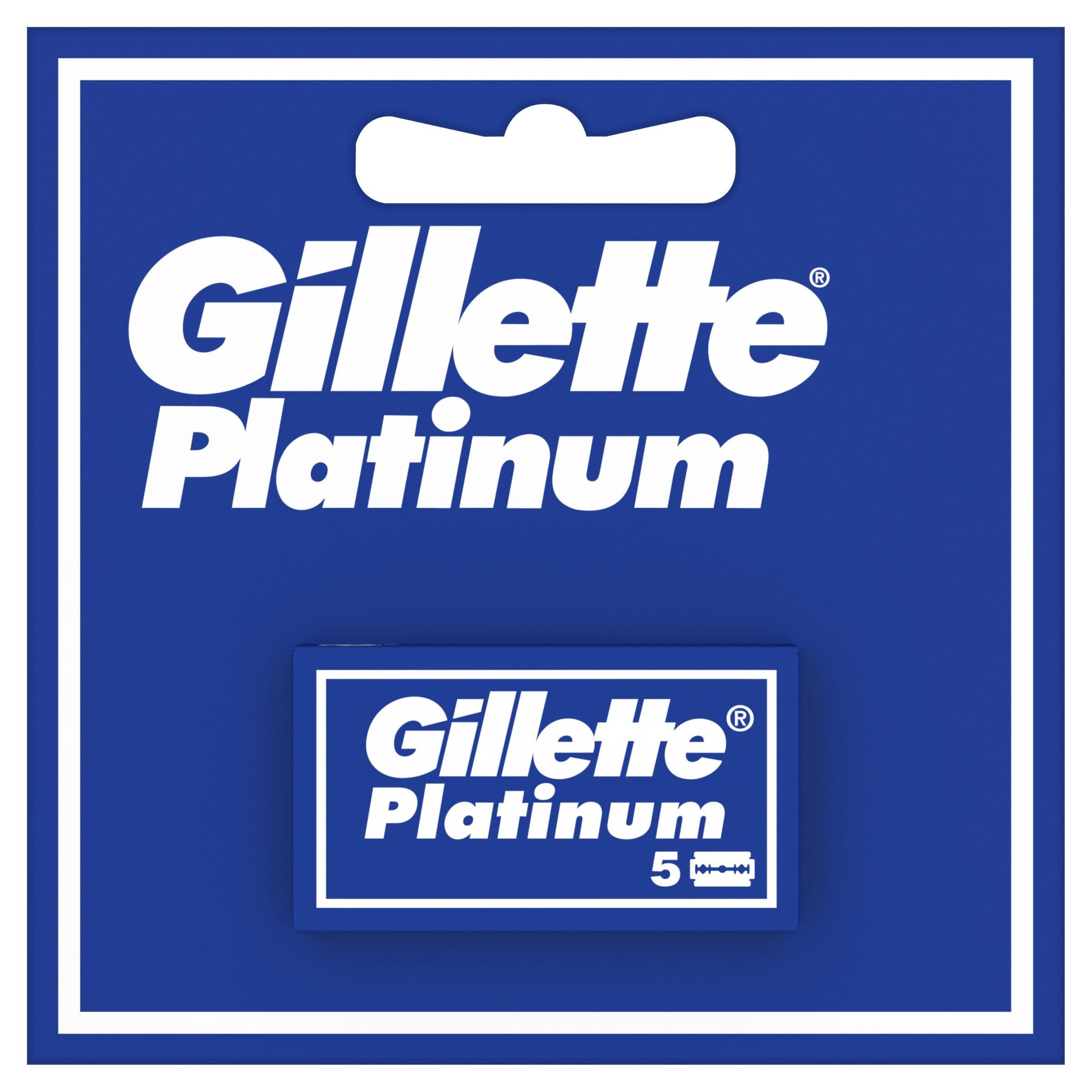 Gillette Platinum Žiletky do pánského holicího strojku 5 ks