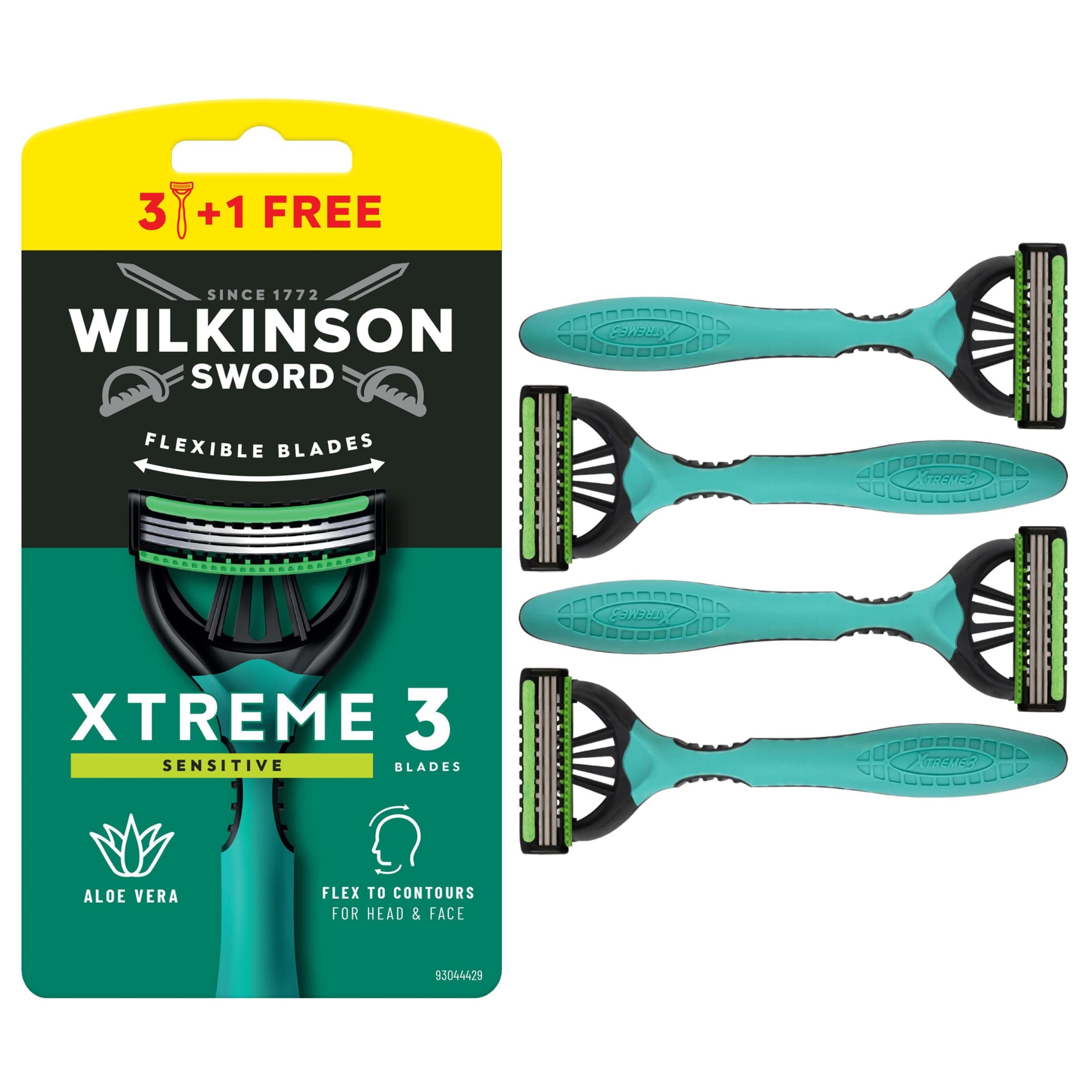 Wilkinson Sword Xtreme3 Sensitive Jednorázová holítka 4 ks