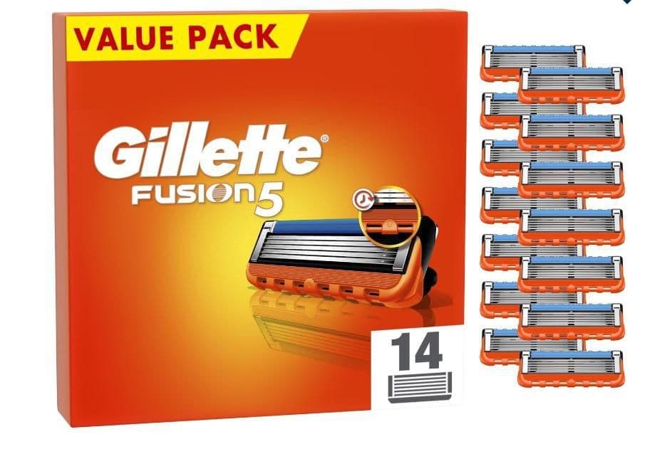 Gilette Fusion Holící hlavice 14 ks