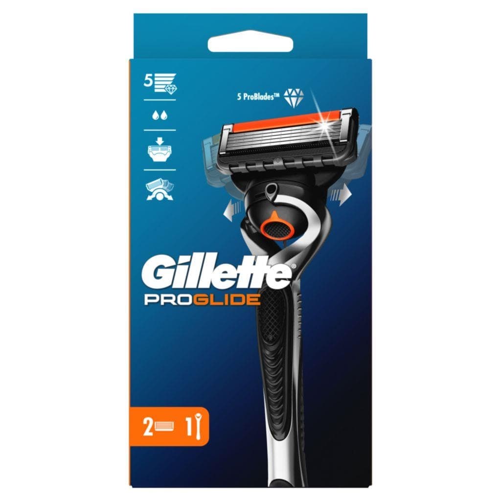 Gillette ProGlide Holicí strojek pro muže + 2 Náhradní holicí hlavice