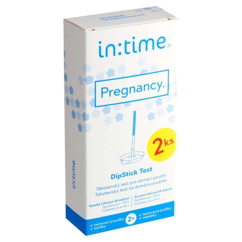 In:time Pregnancy DipStick Těhotenský test 2 ks