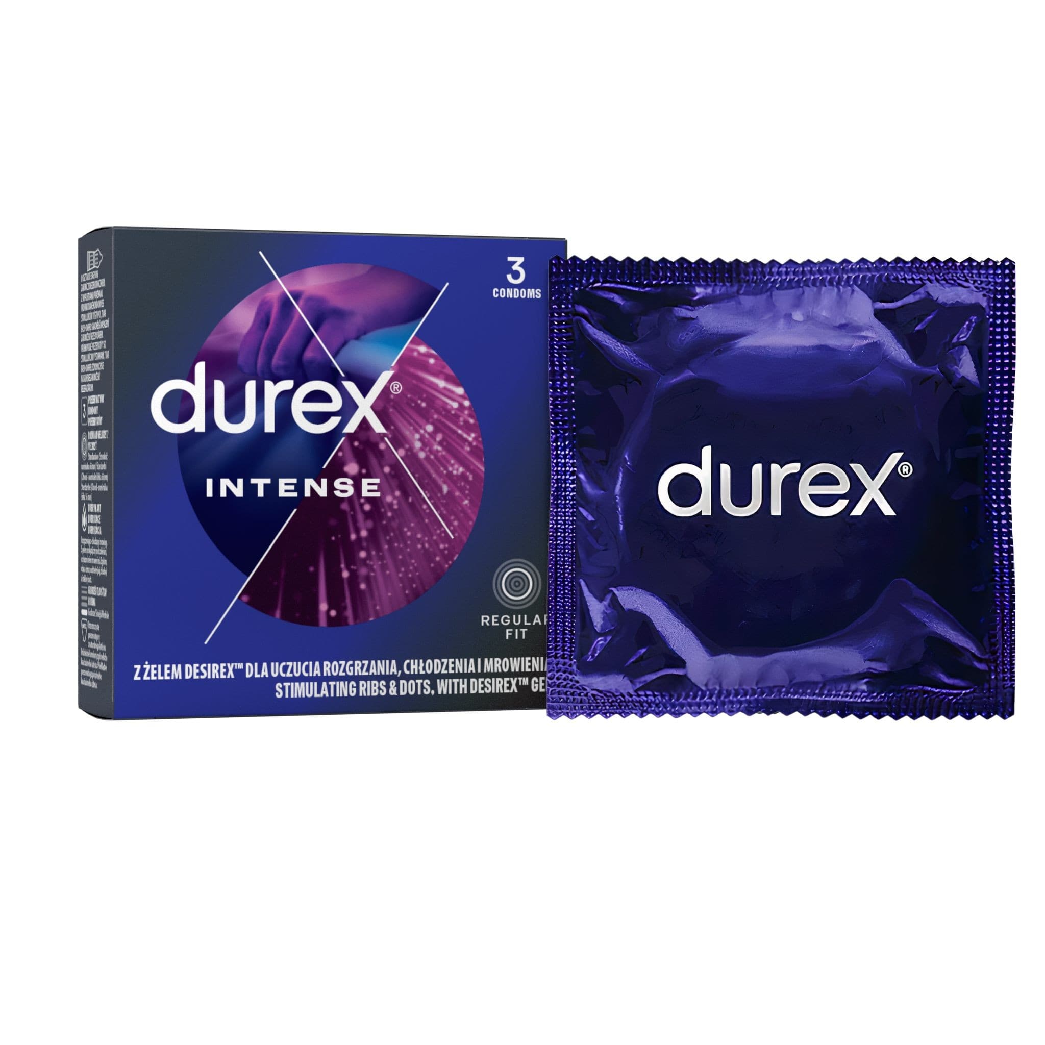 Durex Intense orgasmic kondomy 3 ks