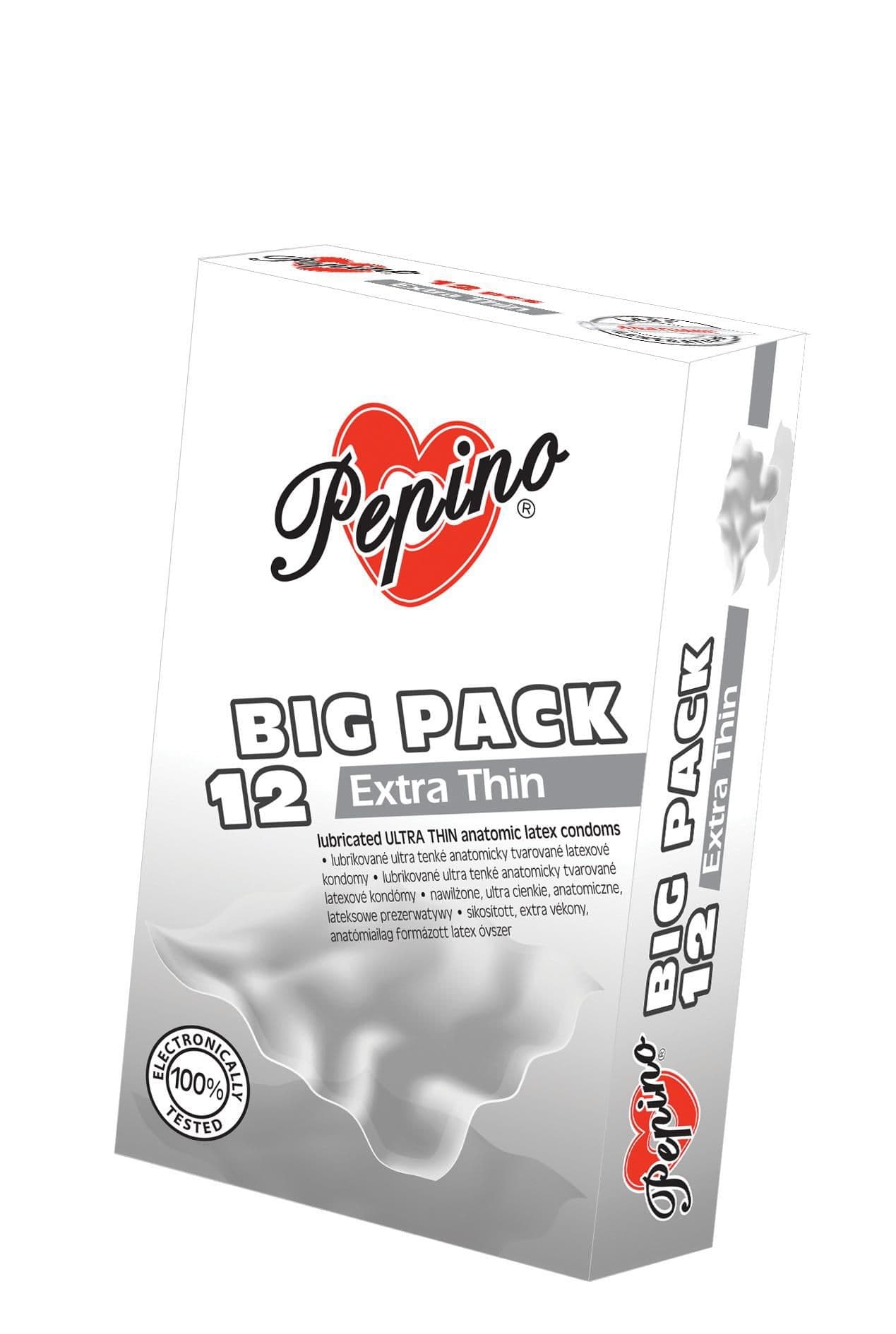 Pepino Anatomicky tvarované extra tenké kondomy z přírodního latexu 12ks