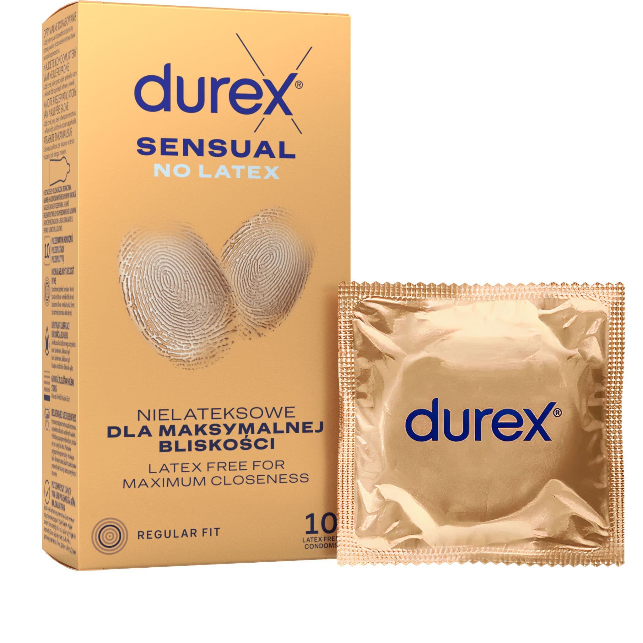 Durex Sensual No Latex kondomy 10 ks