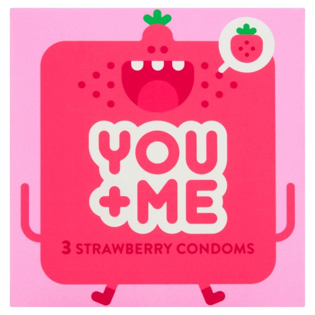 You Me Strawberry kondomy 3 ks