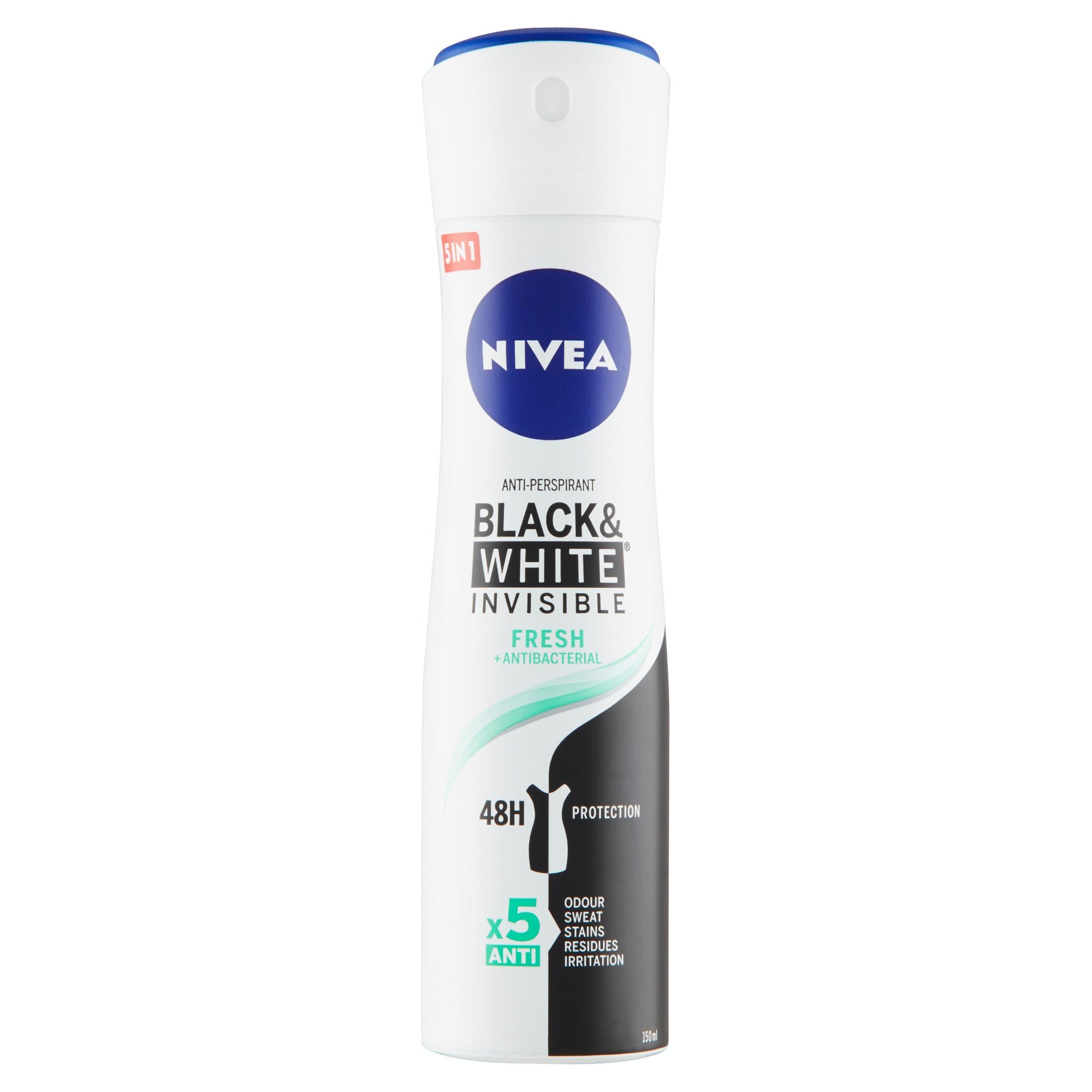 Nivea Invisible for Black & White Fresh Sprej antiperspirant 150 ml