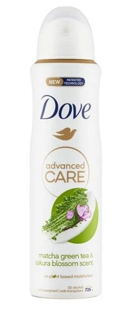 Dove Advanced Care Matcha a Zelený čaj antiperspirant ve spreji 150ml