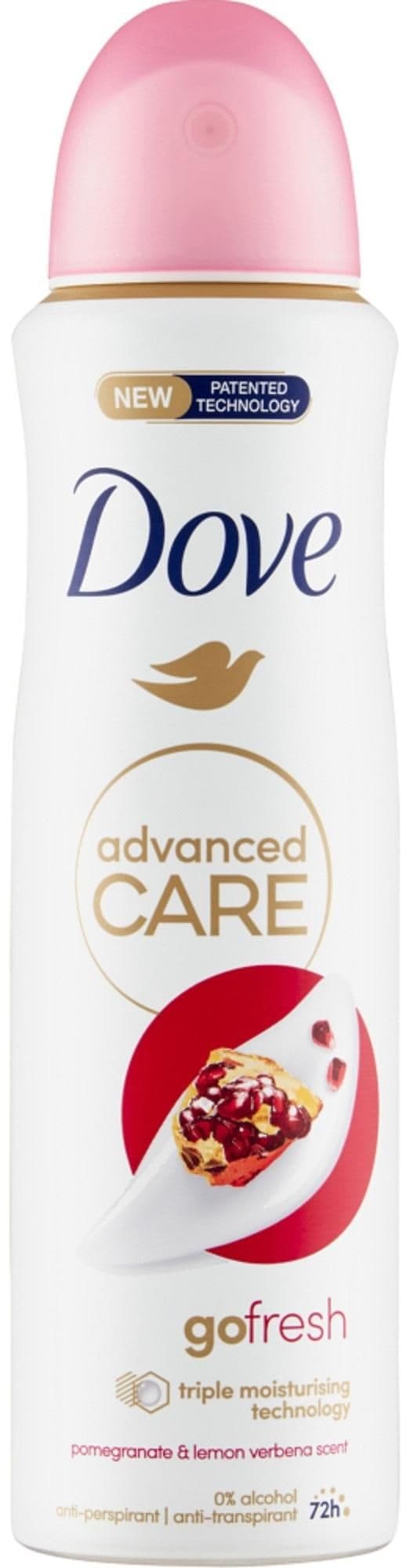 Dove Advanced Care Granátové jablko antiperpirant ve spreji 150ml