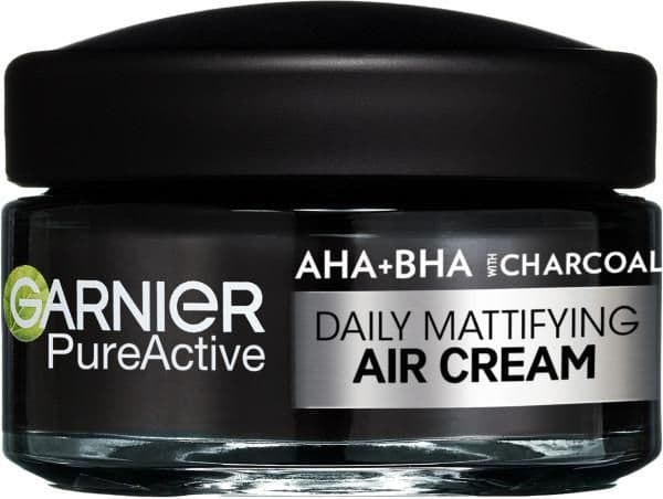 Garnier Pure Active AHA + BHA lehký denní zmatňující krém 3v1 s aktivním uhlím 50 ml
