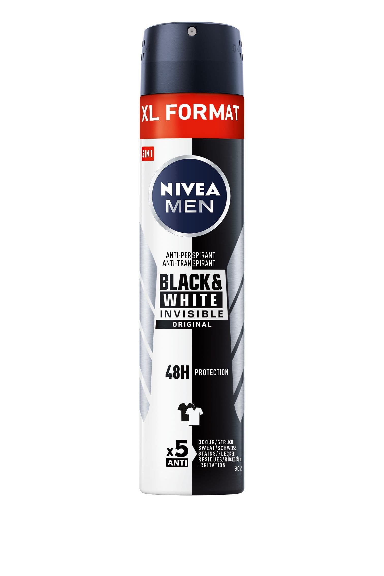Nivea Men Sprej AP B&W Inv.Original 20