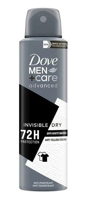 Dove Men Advanced Invisible Dry Antiperspirant sprej 150ml