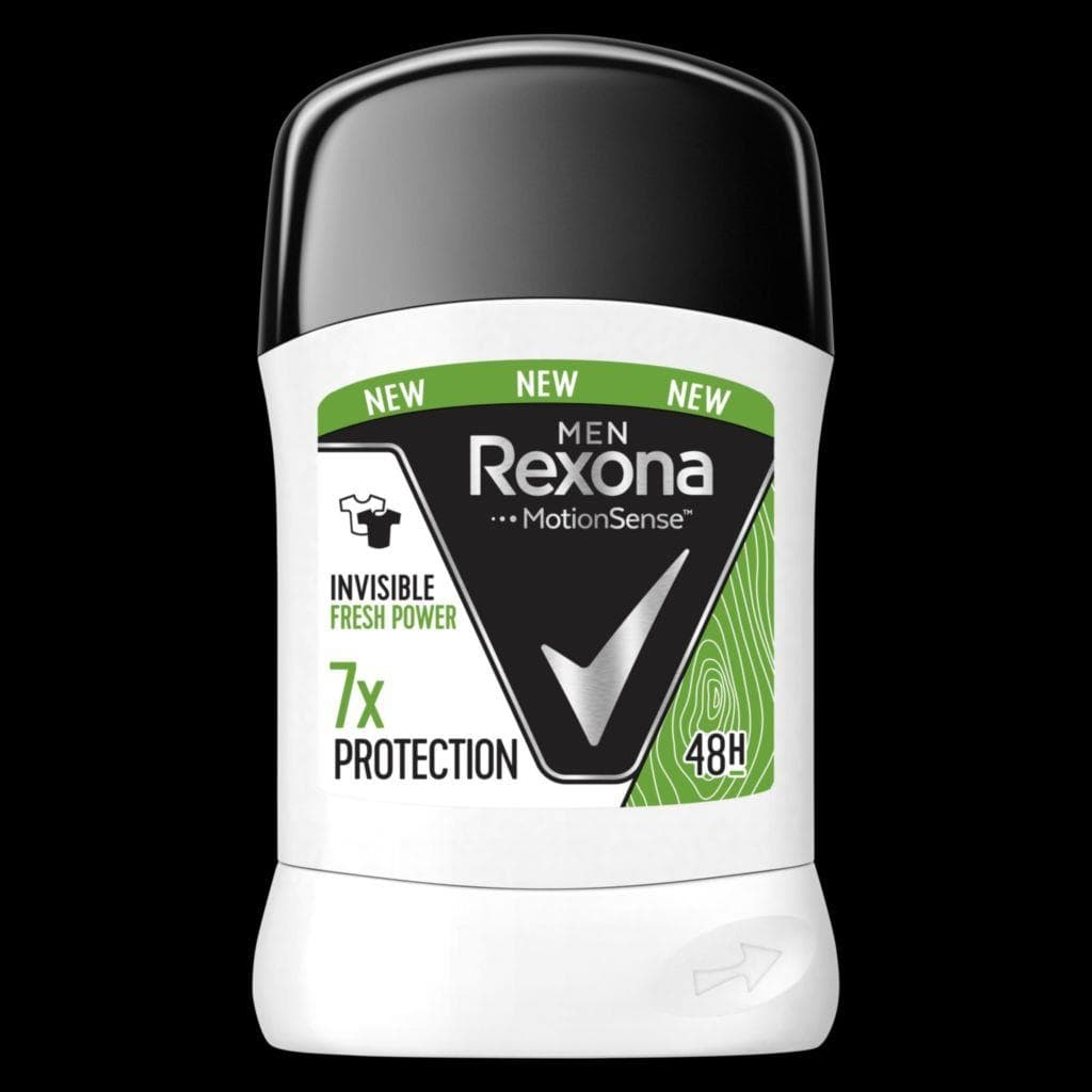 Rexona Men Invisible Fresh & Power tuhý antiperspirant pro muže 50 ml