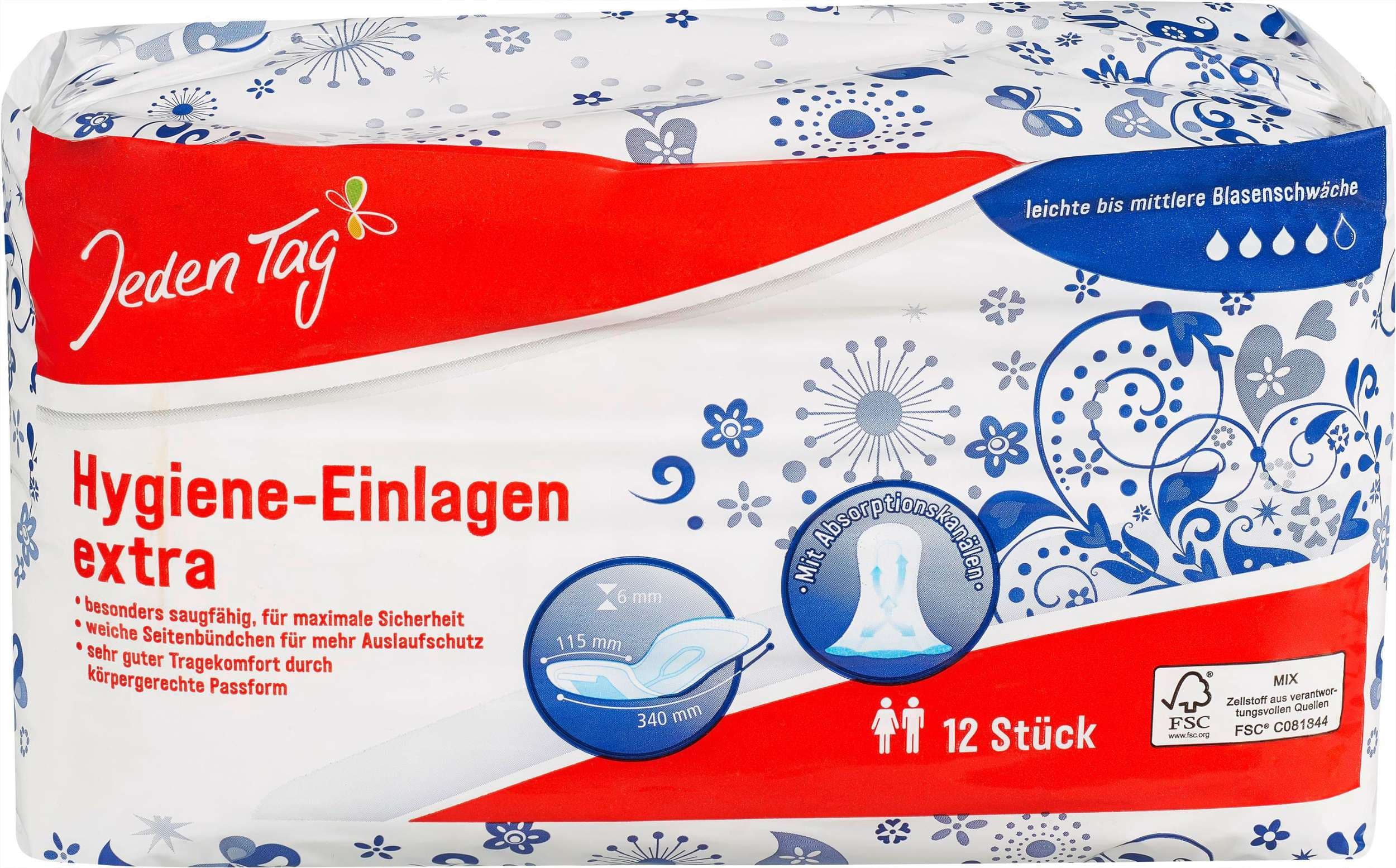 Jeden Tag Inkontinenční vložky extra 12 ks