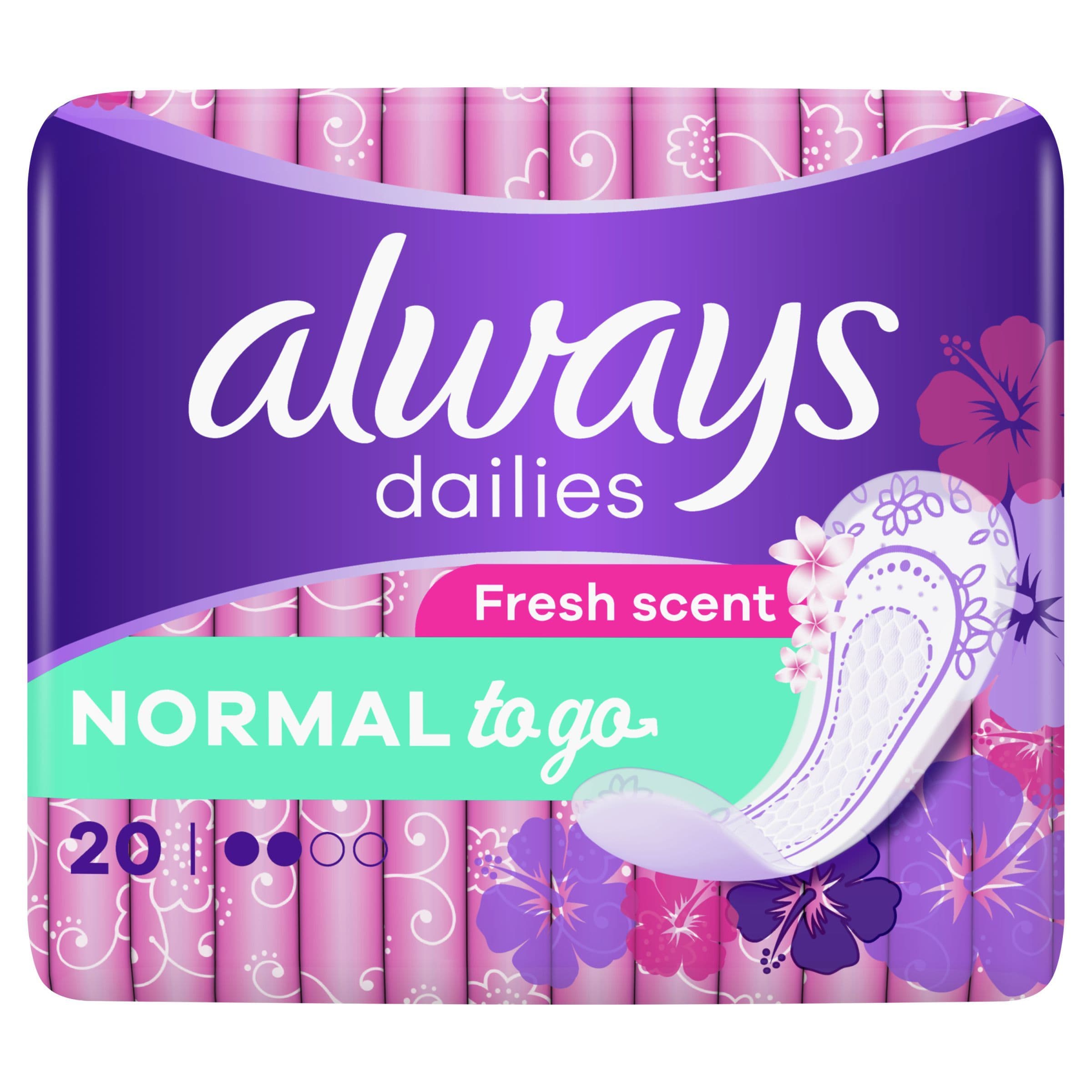 Always Dailies Normal To Go Fresh Intimky 20 ks