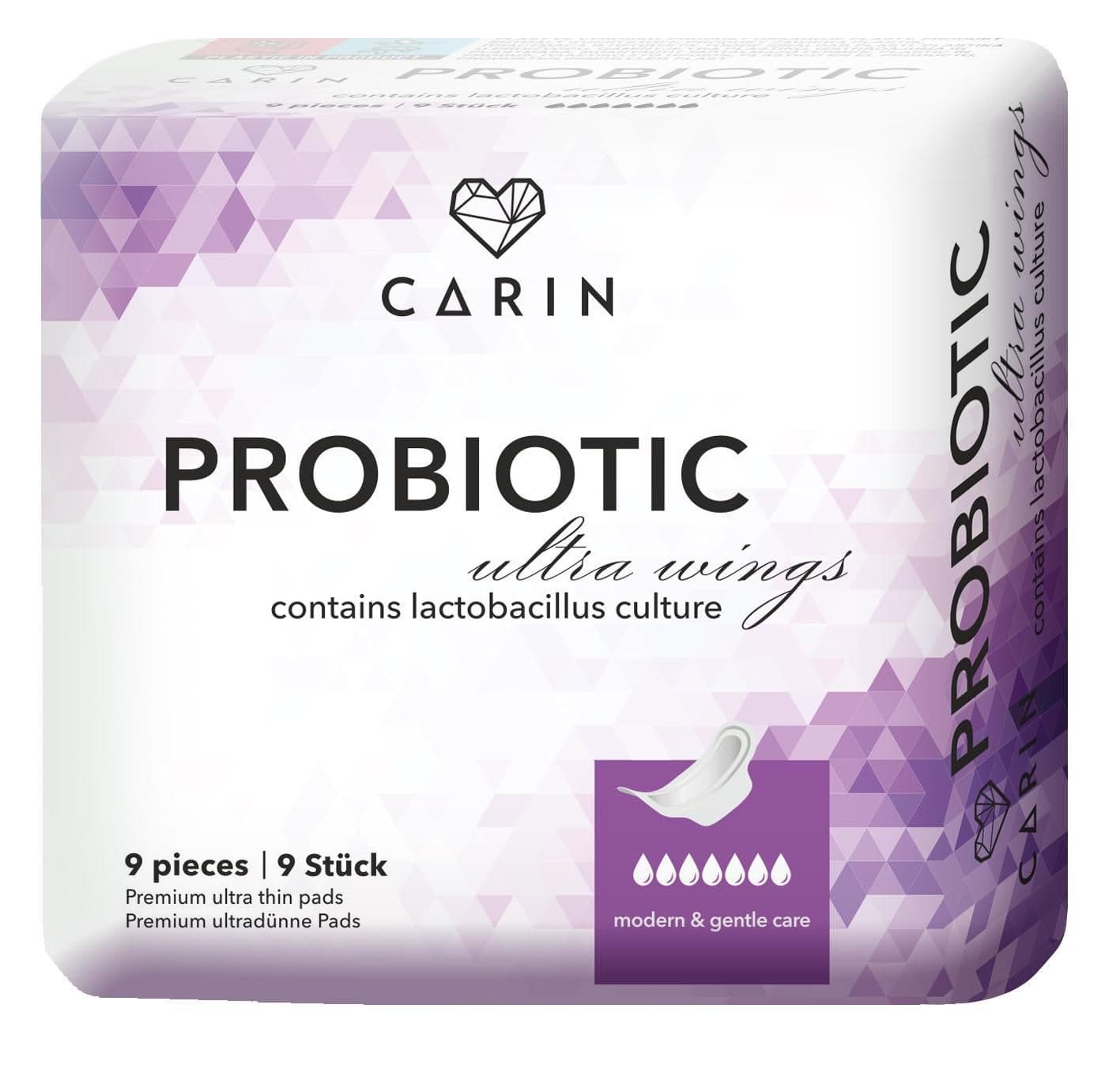 Carin ProBiotic Dámské hygienické vložky 9 ks