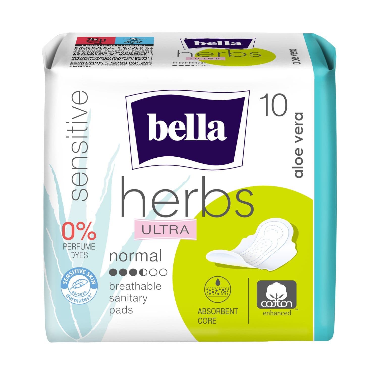 Bella Herbs Ultra Normal Aloe vera, 10 ks