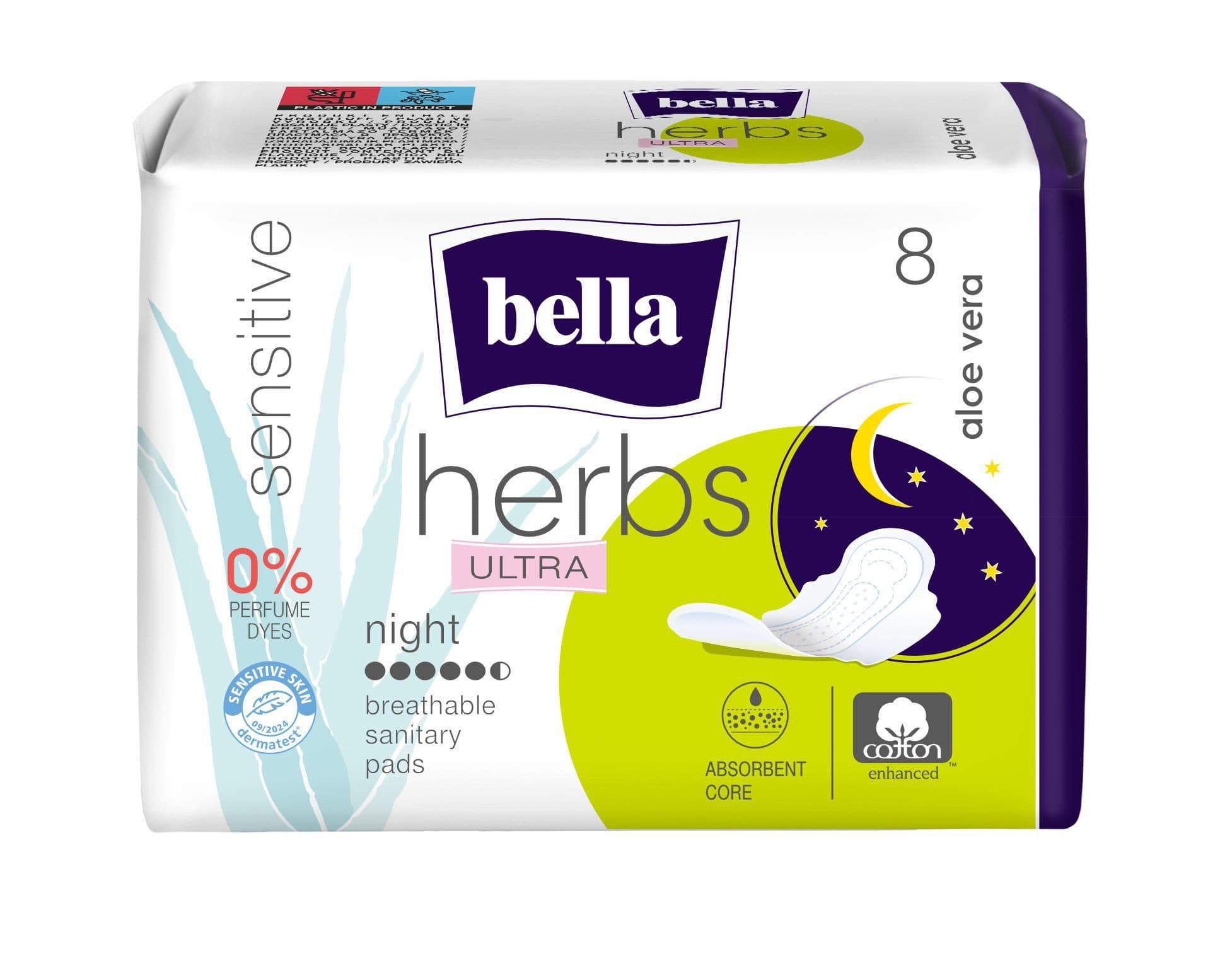 Bella Herbs Ultra Night Aloe vera, 8 ks